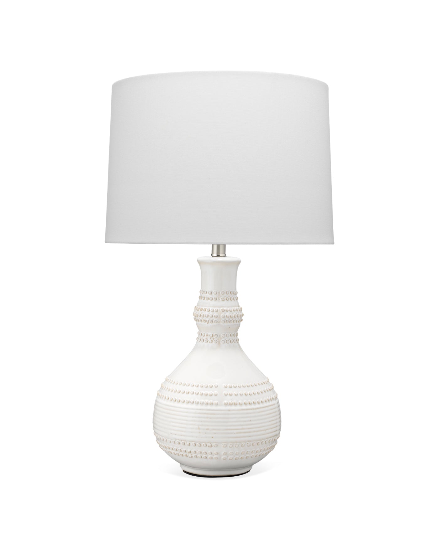 Droplet Table Lamp - Modern White LED Nightstand Light for Bedroom, Living Room & Office - Soft Ambient Lighting for Relaxation & Reading