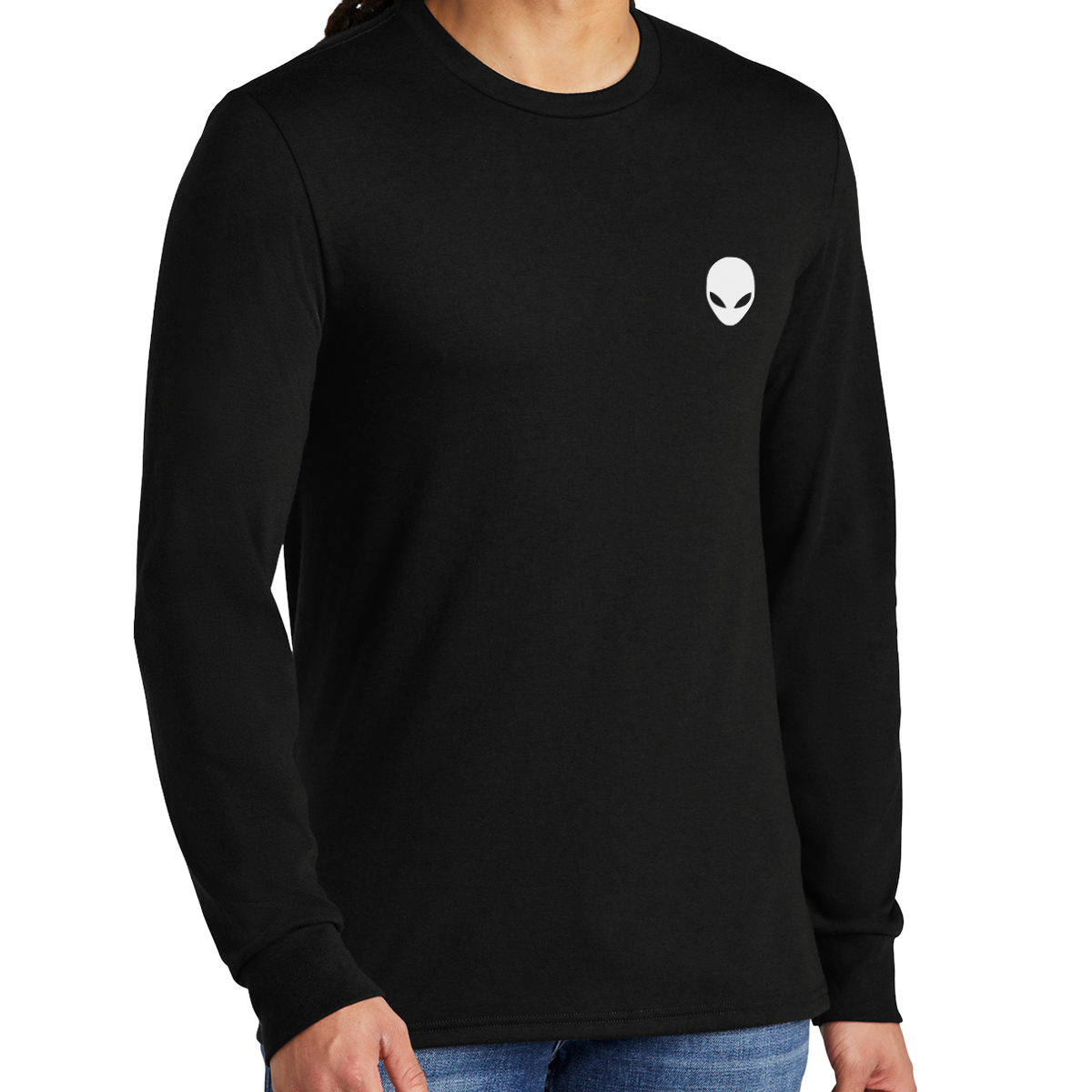 Alienware™ Men's Long Sleeve T-Shirt - Black Gaming Shirt for PC & Console Players - Comfortable Cotton Tee for Esports, Streaming & Casual Wear - Size 3XL