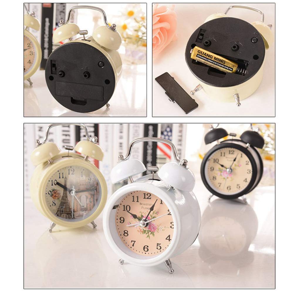 ARTIBETTER 1pc Metal Alarm Clock with Night Light for Students - Perfect for Bedroom, Desk, Dorm & Office Use
