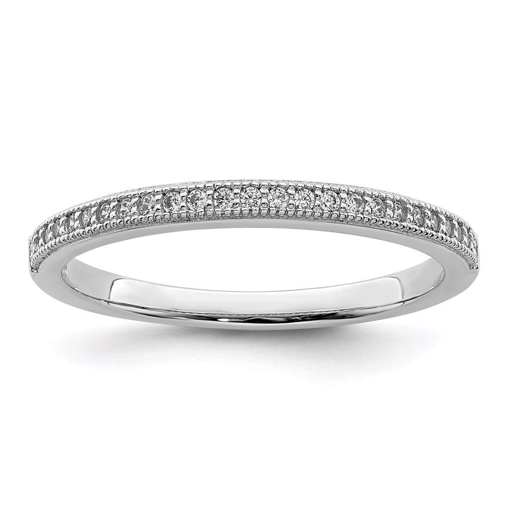 925 Sterling Silver Cubic Zirconia Brilliant Embers Ring - Elegant Women's Fine Jewelry Gift for Anniversary, Birthday & Valentine's Day - Perfect for Evening Parties, Date Nights & Special Occasions