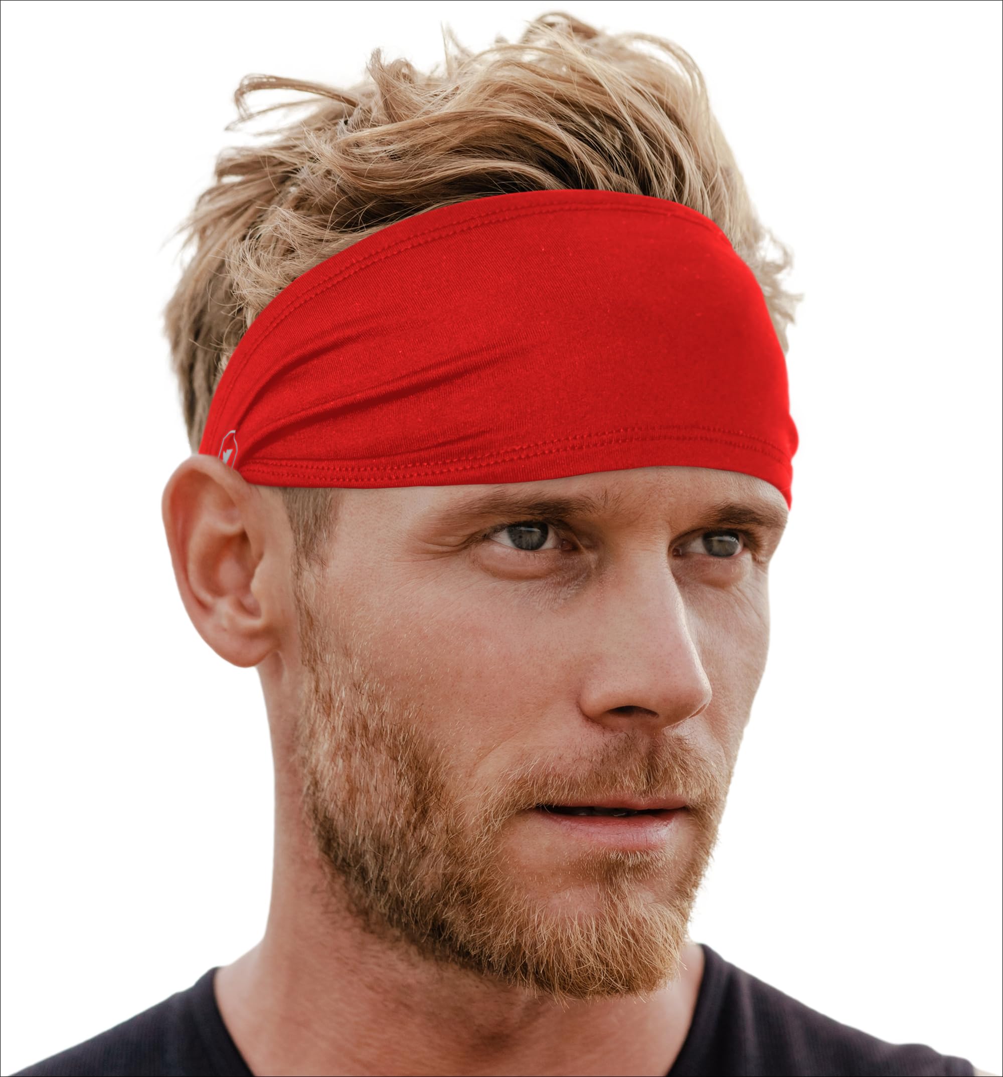 Men's Sports Headband - Performance Stretch Moisture Wicking Sweatbands for Running, Basketball, Gym, Yoga & Workouts - Breathable Athletic Hair Band for Men - Ideal for Exercise, Cycling, Football & Tennis Activities