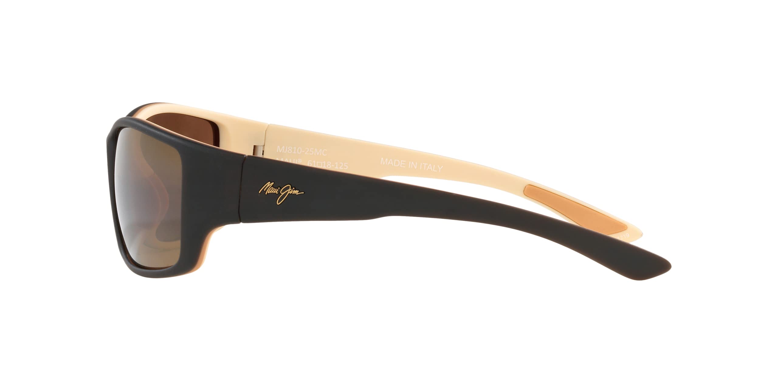 Maui Jim Men's Local Kine Polarized Wrap Sunglasses - UV Protection, Lightweight & Stylish for Driving, Fishing & Outdoor Activities