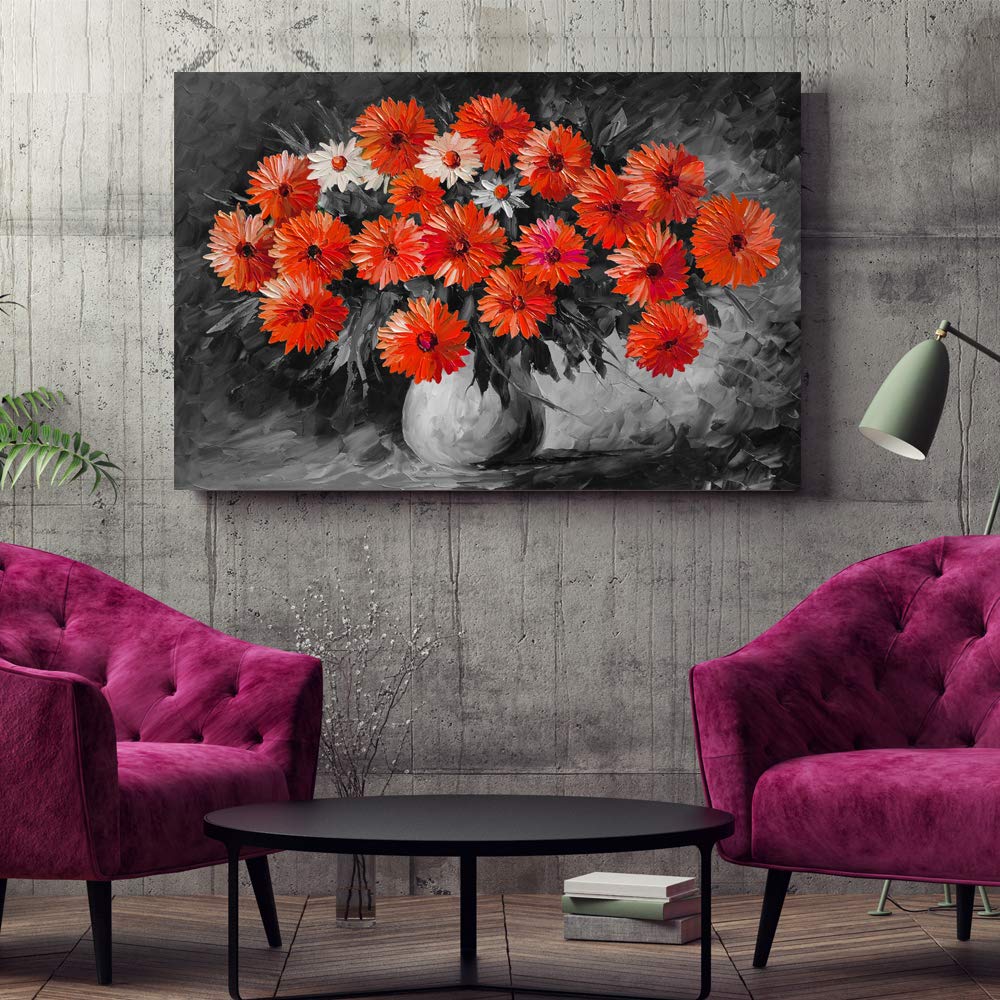 Wall26 Sunflower Canvas Wall Art - 32x48 Inch Framed Floral Painting for Home Decor, Bedroom & Living Room | Perfect for Farmhouse, Boho & Modern Interior Design Styles