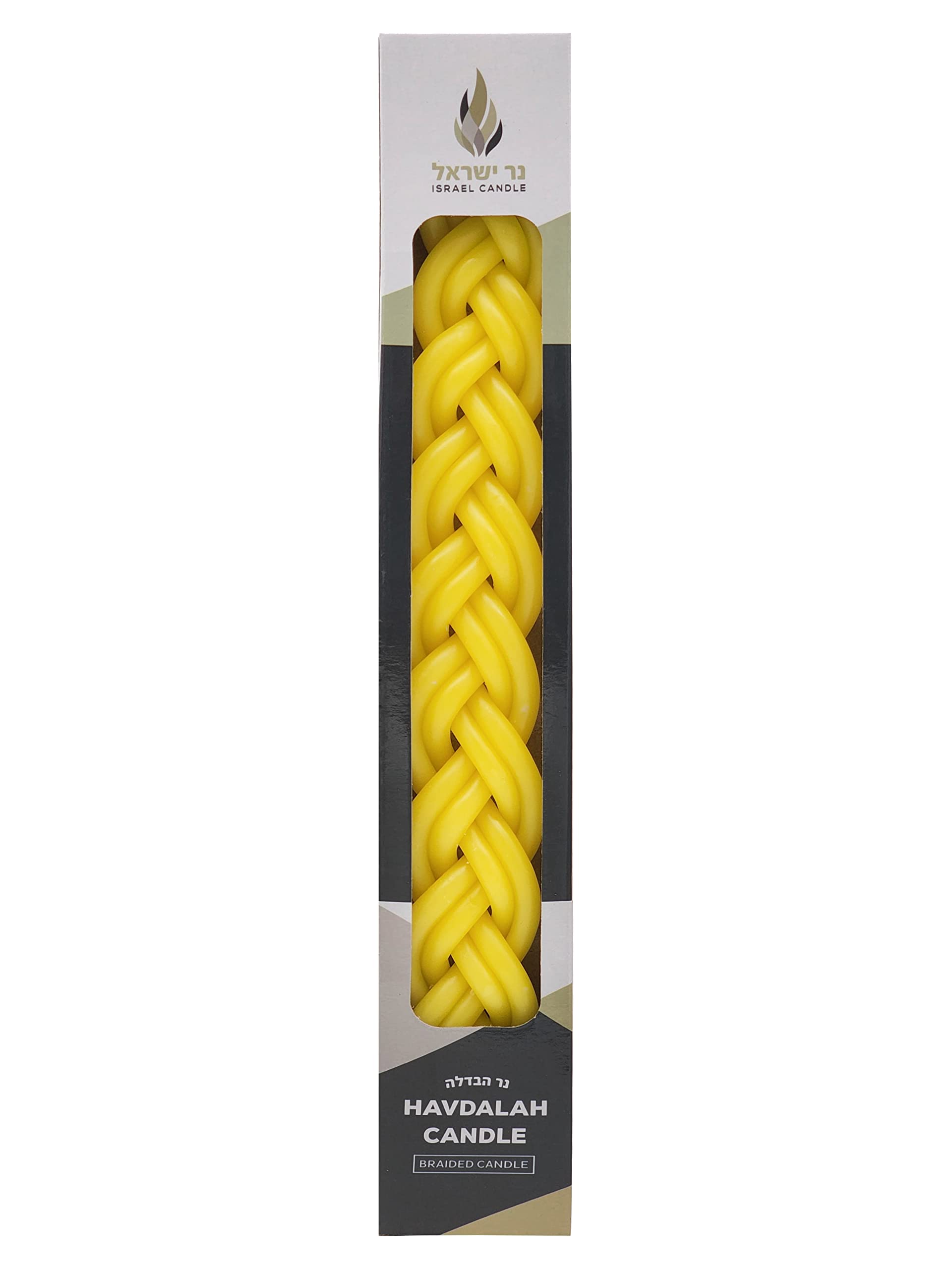 Handcrafted Pure Beeswax Havdalah Candle Set - 6-Pack Yellow Shabbat Candles for Jewish Ceremonies, Havdala Blessings & Sabbath Traditions - Perfect Judaica Gift for Holidays & Religious Celebrations