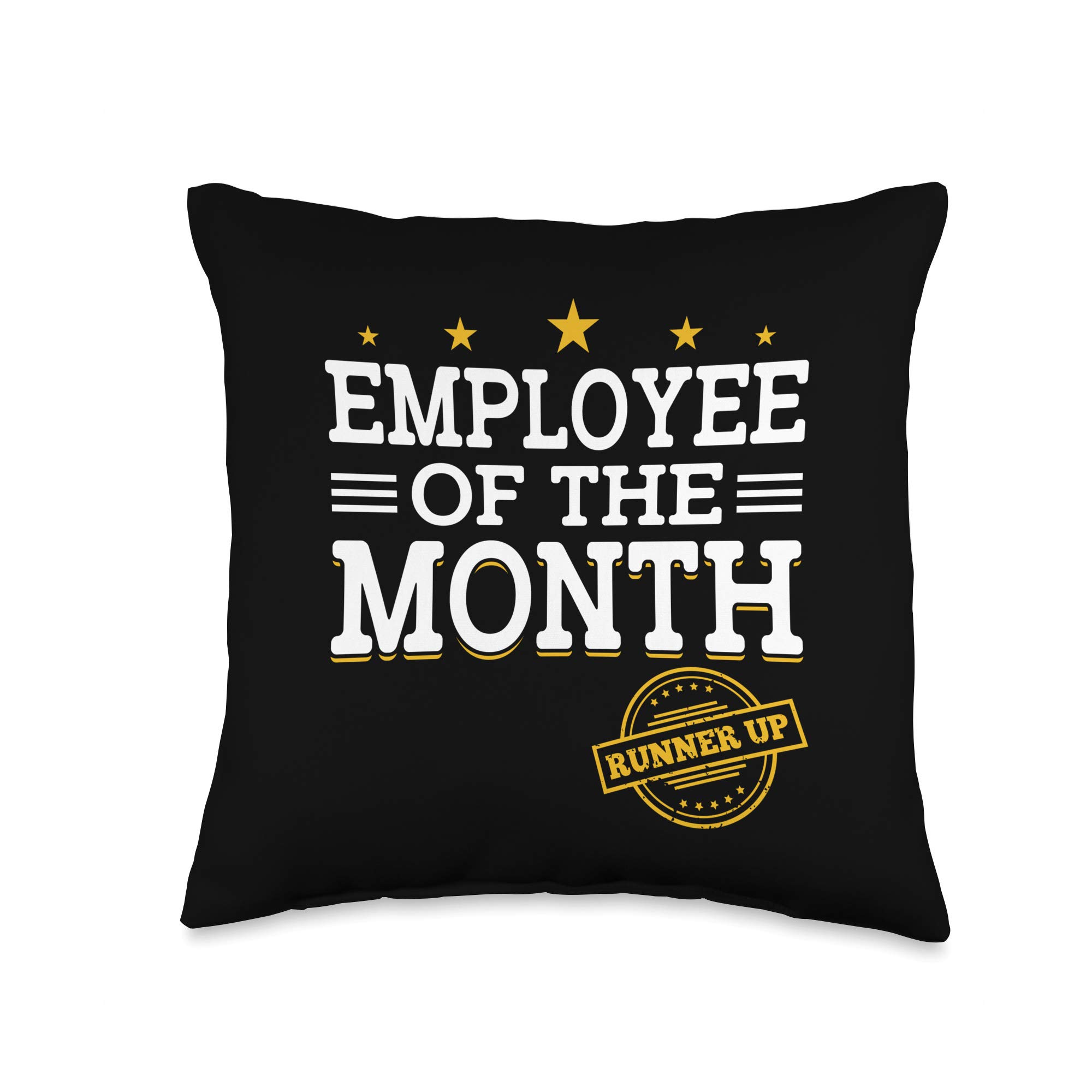 Employee of The Month Gift - 16x16 Inch Multicolor Appreciation Throw Pillow for Boss, Coworker & Remote Workers - Perfect Office Decor, Work from Home Gifts & Desk Accessories for Workplace Motivation | Ideal for Office Awards, Work Anniversaries, Home Office Decor & Corporate Recognition | Great for Office Parties, Team Building Events & Employee Appreciation Week | Perfect for Workplace Celebrations, Corporate Gifts & Home Office Motivation