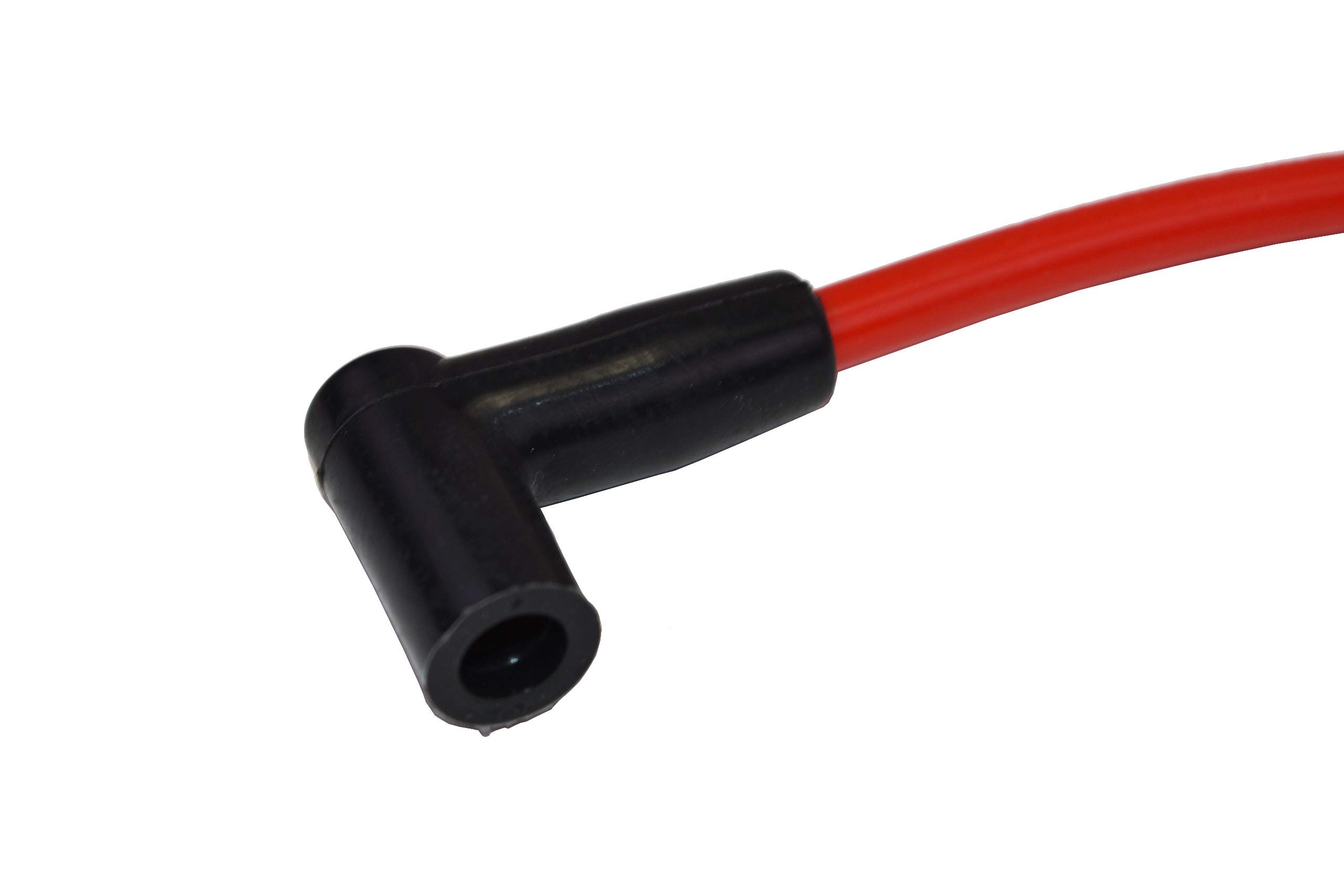 A-Team Performance Red Silicone Spark Plug Wires - Compatible with Small Block Chevy (SBC) Engines - High Heat Resistance for Marine & Performance Boats, Hot Rods, Classic Cars