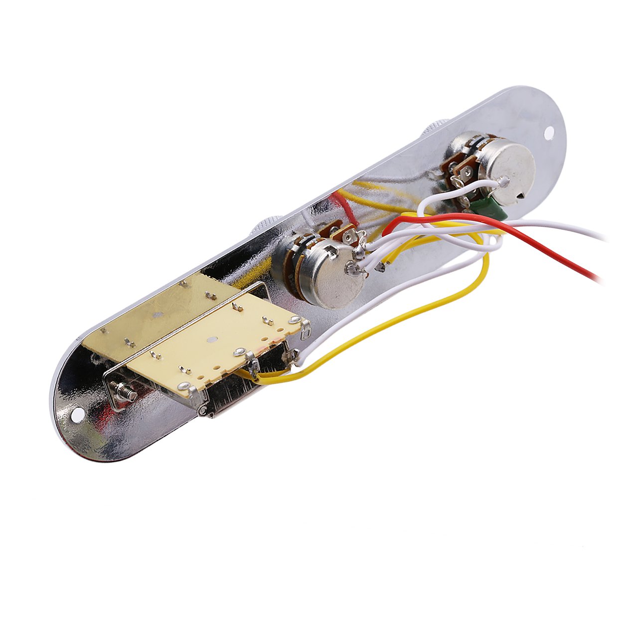3 Way Switch Loaded Guitar Control Plate for Telecaster - Black | Pre-Wired Pickguard with Pots & Switch | Perfect for Guitar Upgrades & DIY Repairs