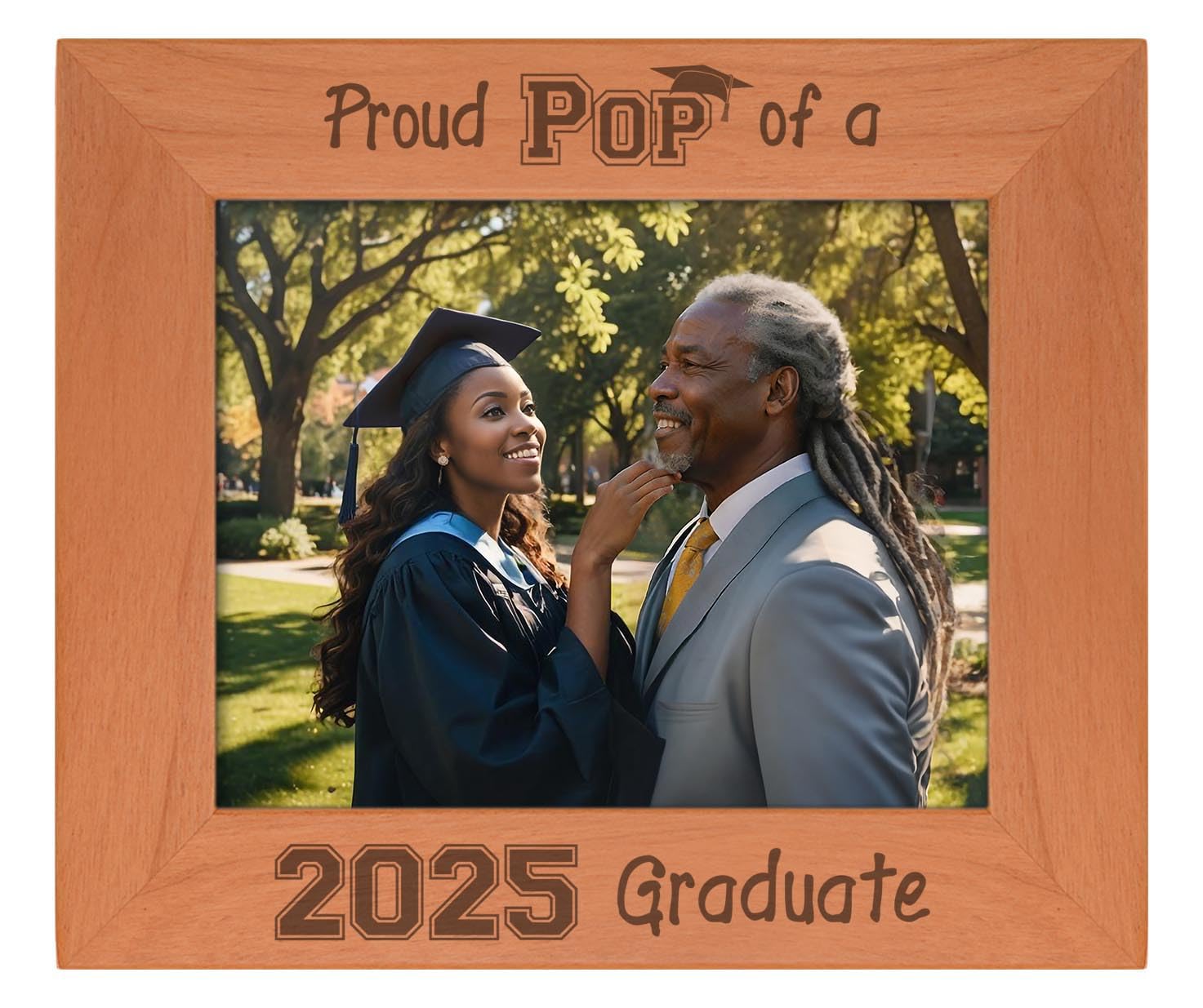 Sentimental Wood Laser Engraved 8x10 Picture Frame - Perfect Graduation Gift for 2025 Graduate - Ideal for Displaying Graduation Photos, Home Decor & Office Desk