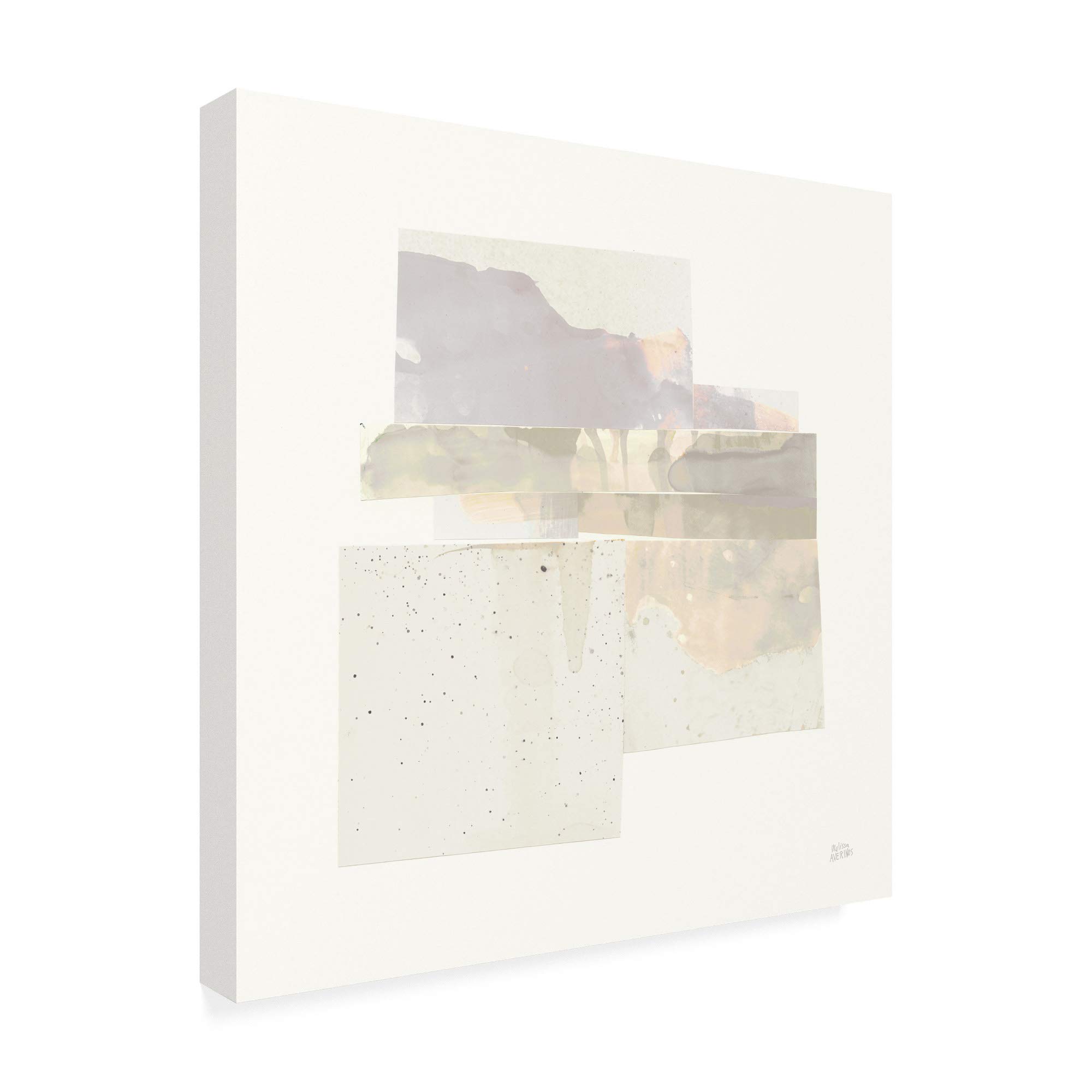 Trademark Fine Art - Melissa Averinos Stacks II Neutral 18x18 Canvas Wall Art - Perfect for Living Room, Bedroom & Office Decor