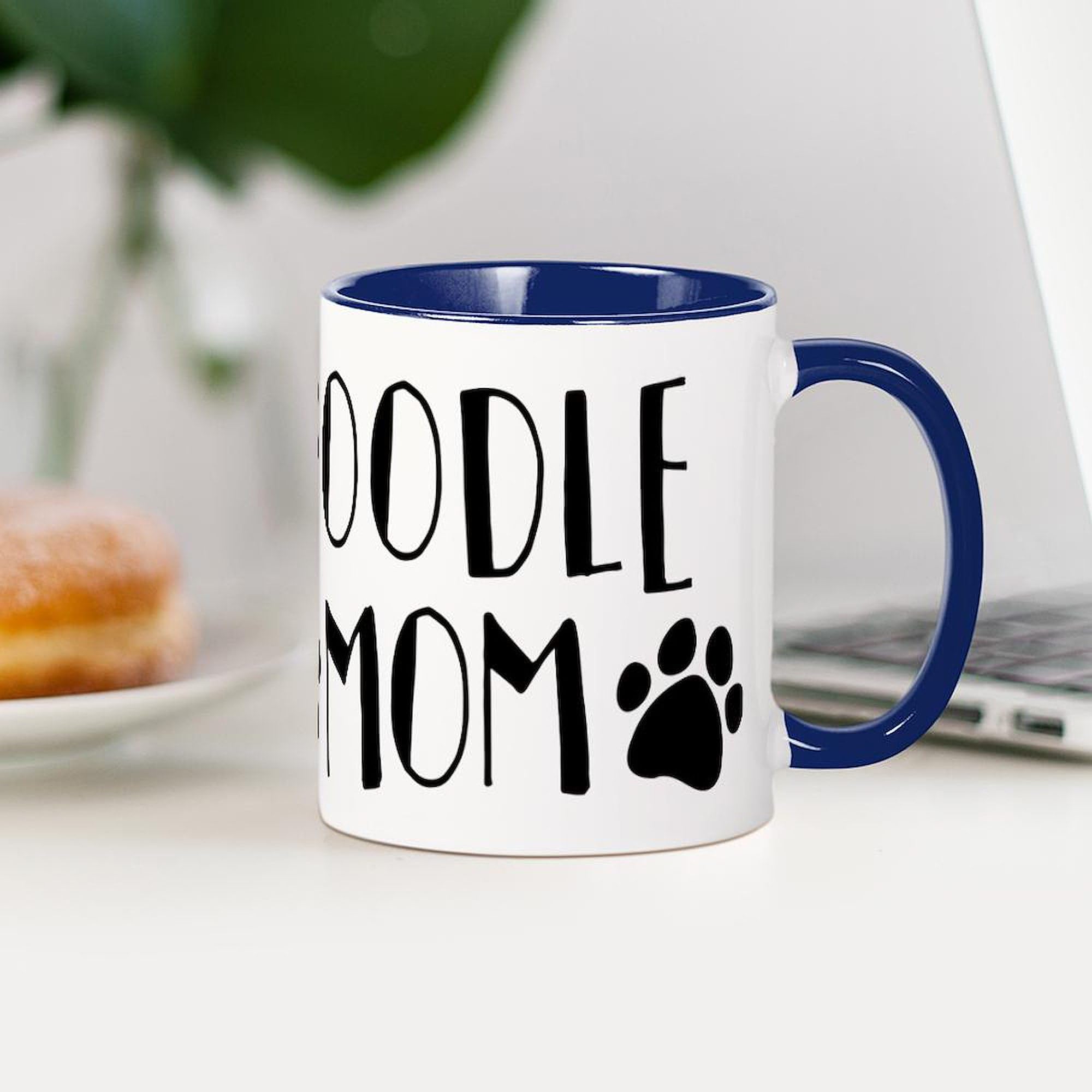 Poodle Mom Ceramic Coffee Mug 11 oz (325 ml) - Perfect Gift for Dog Lovers, Ideal for Coffee, Tea & Hot Drinks at Home or Office