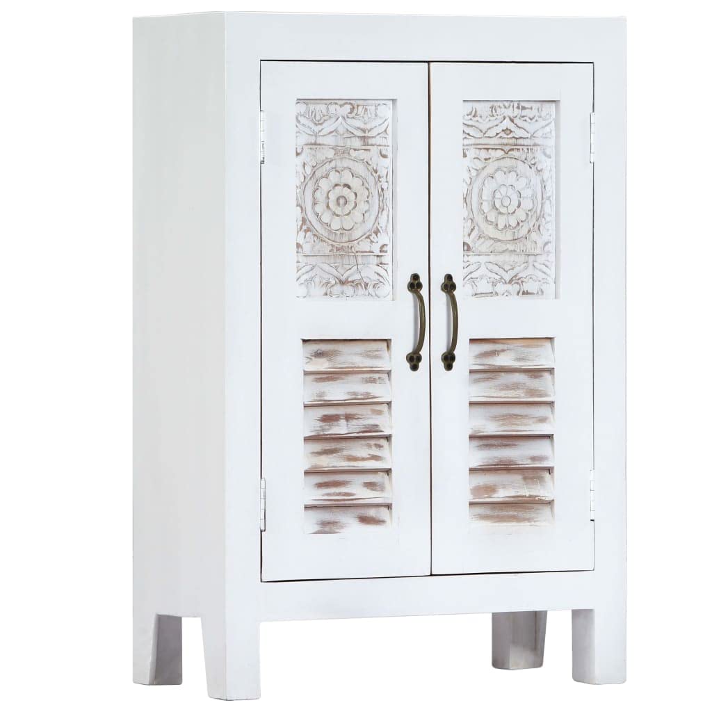 Solid Mango Wood Sideboard Buffet Cabinet - 23.6
