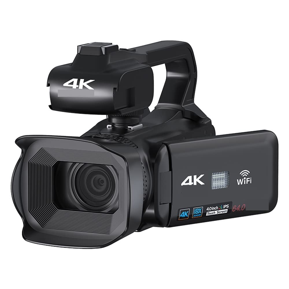 BODORME 64MP 4K 60FPS Video Camera with 18X Auto Focus & 4