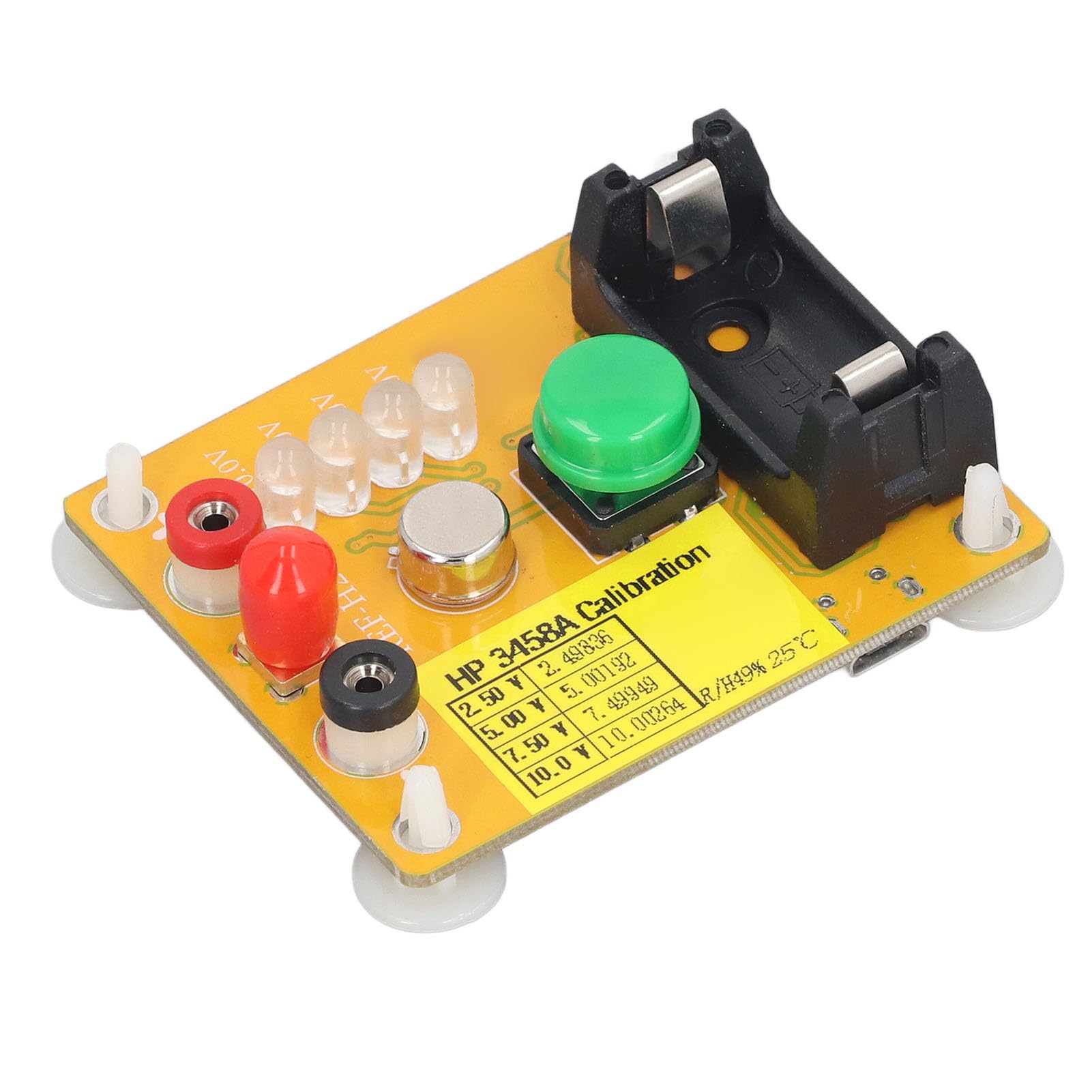 AD584K 4-Channel Programmable Voltage Reference Board - Micro USB Calibration Module for HP3458A 8.5-Digit Multimeter | Precision DC5V Benchmark Source | Ideal for Lab Testing & Electronic Equipment Calibration