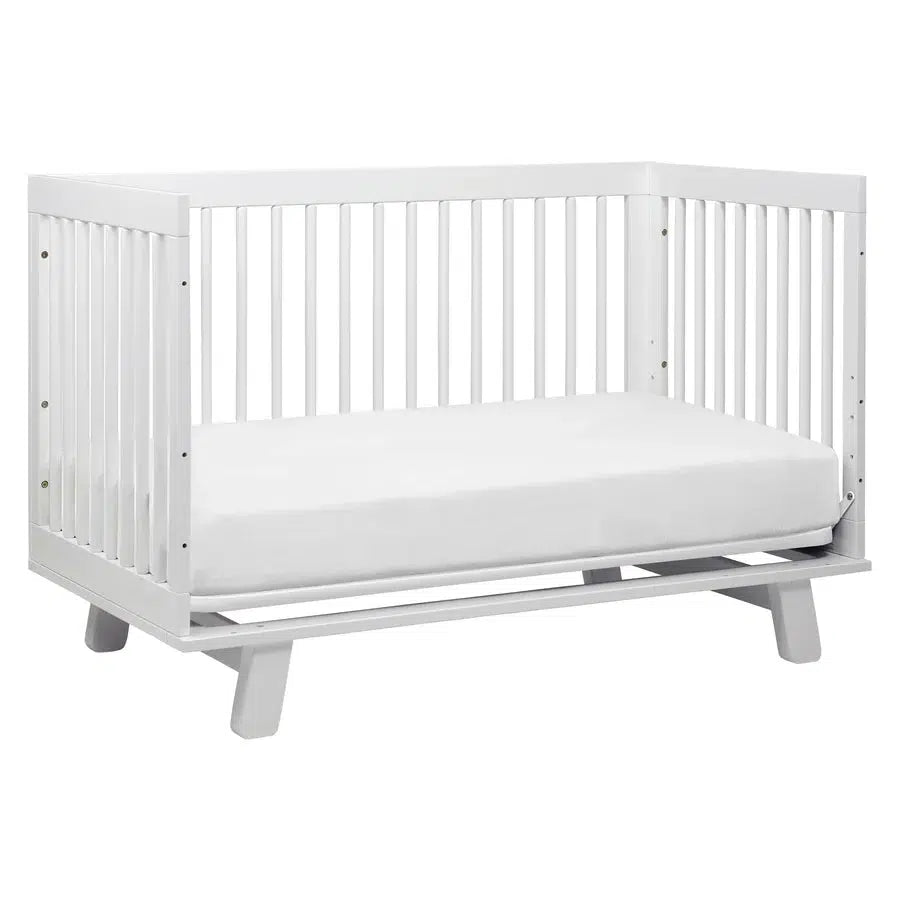 Babyletto Hudson 3-in-1 Convertible Crib - White | Modern Nursery Furniture for Newborn to Toddler | Safe & Stylish Baby Bed for Nursery, Bedroom & Daycare