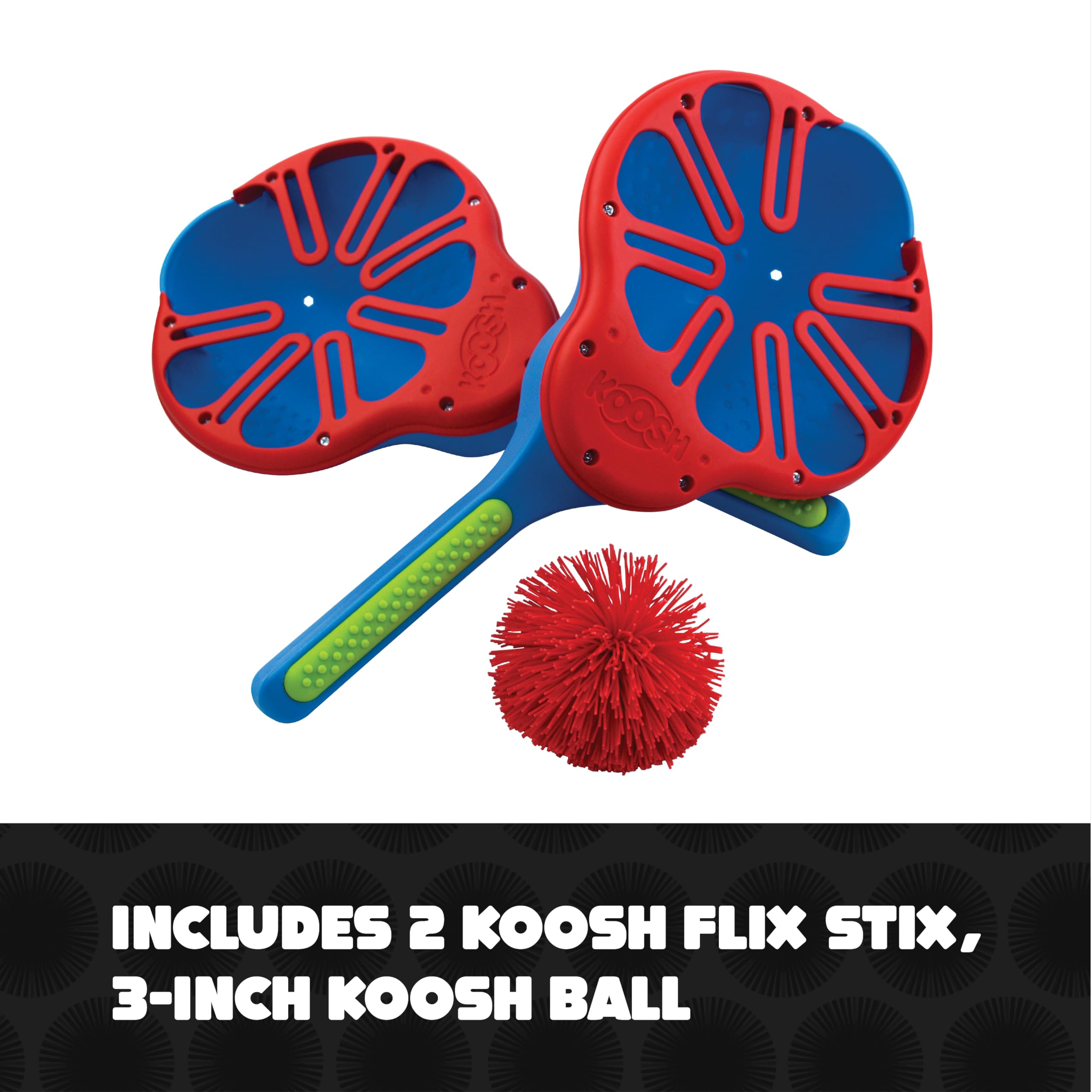 Koosh Flix Stix Outdoor Lacrosse Toy Set for Kids & Adults - Fun Beach & Backyard Game with Ball - Screen-Free Family Play for Ages 6+ - Perfect for Picnics, Parties & Outdoor Activities