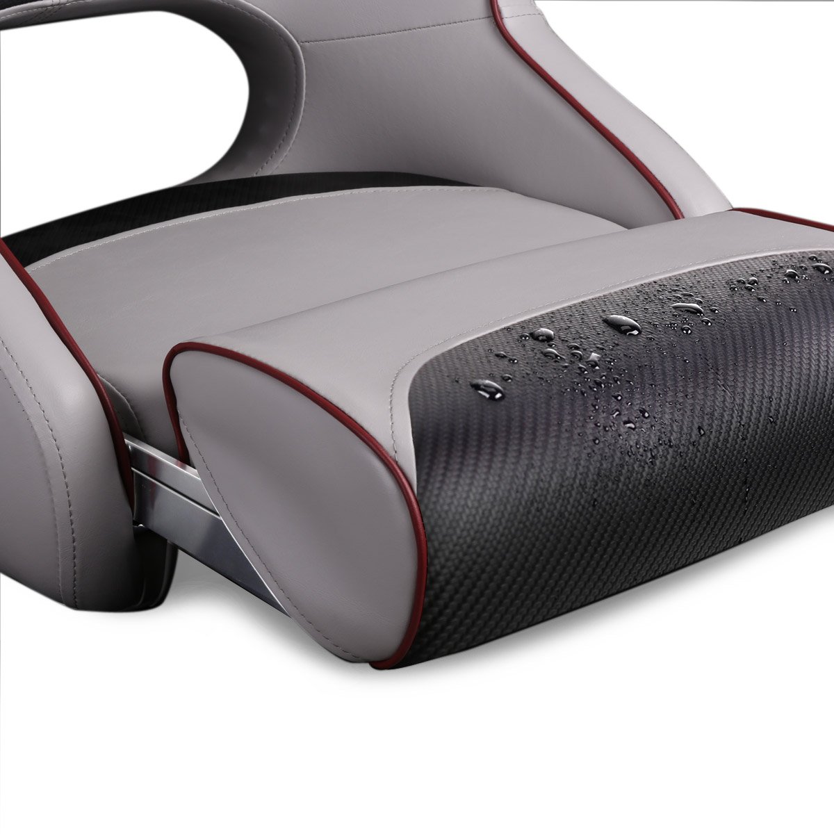 Premium Two-Tone Flip-Up Boat Seat for Sports & Fishing - Leader Accessories
