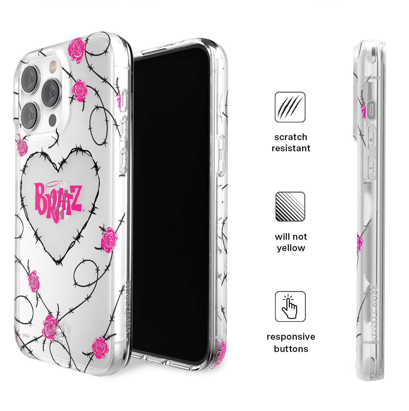 Bratz Barbwire Babe iPhone Case - Trendy Protective Phone Cover for iPhone Models - Perfect for Fans, Fashion Accessories & Everyday Use