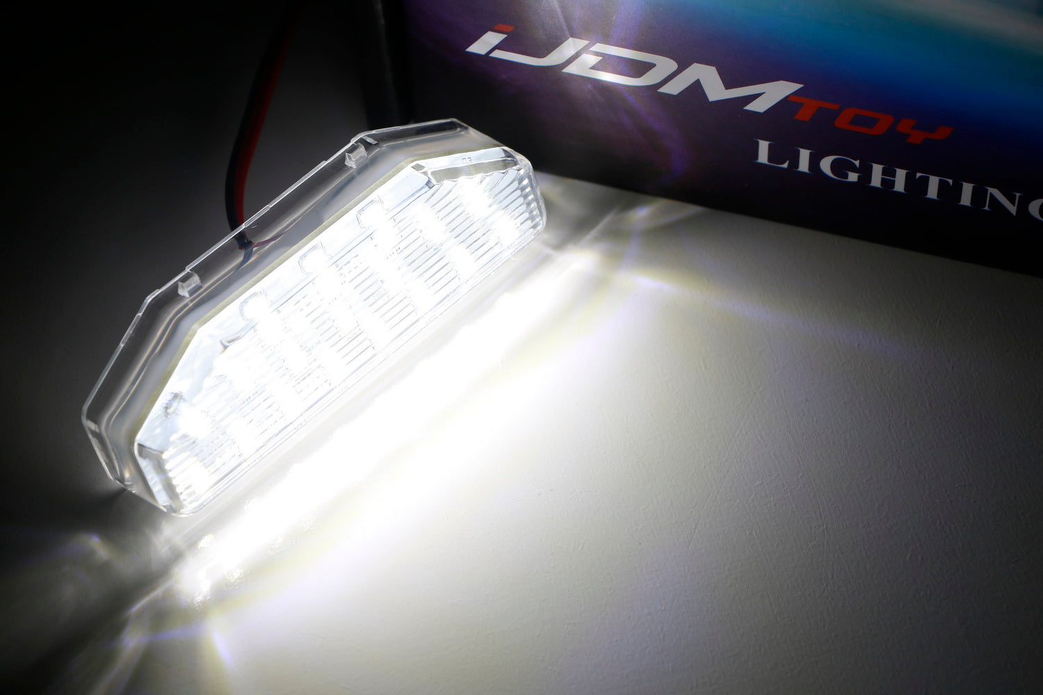 OEM Replacement 18 SMD White LED License Plate Light Assembly for Mazda RX-8 - Bright Illumination for Night Driving & Enhanced Vehicle Appearance