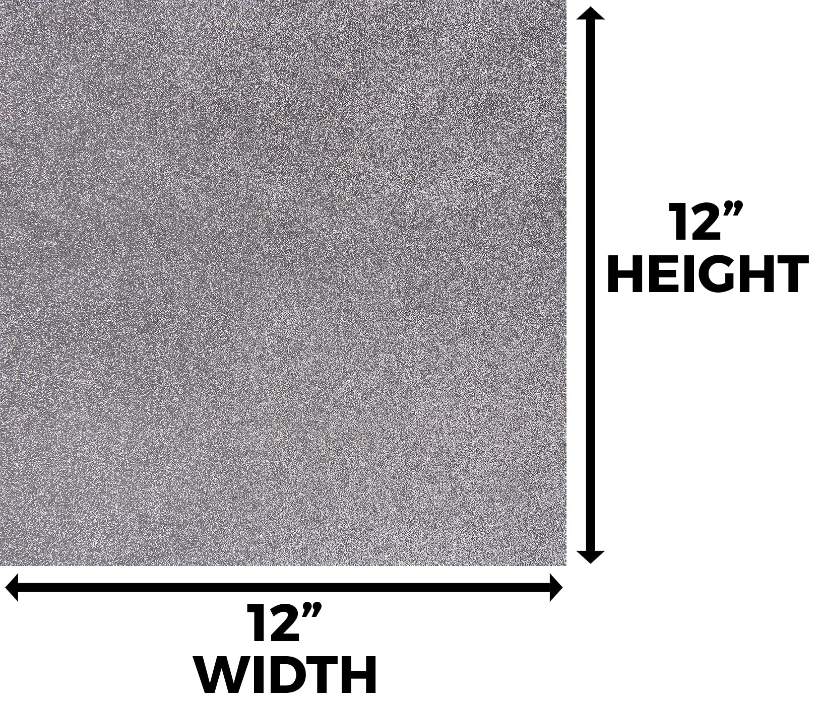 Premium Silver Glitter Cardstock Paper - 10 Sheets 12