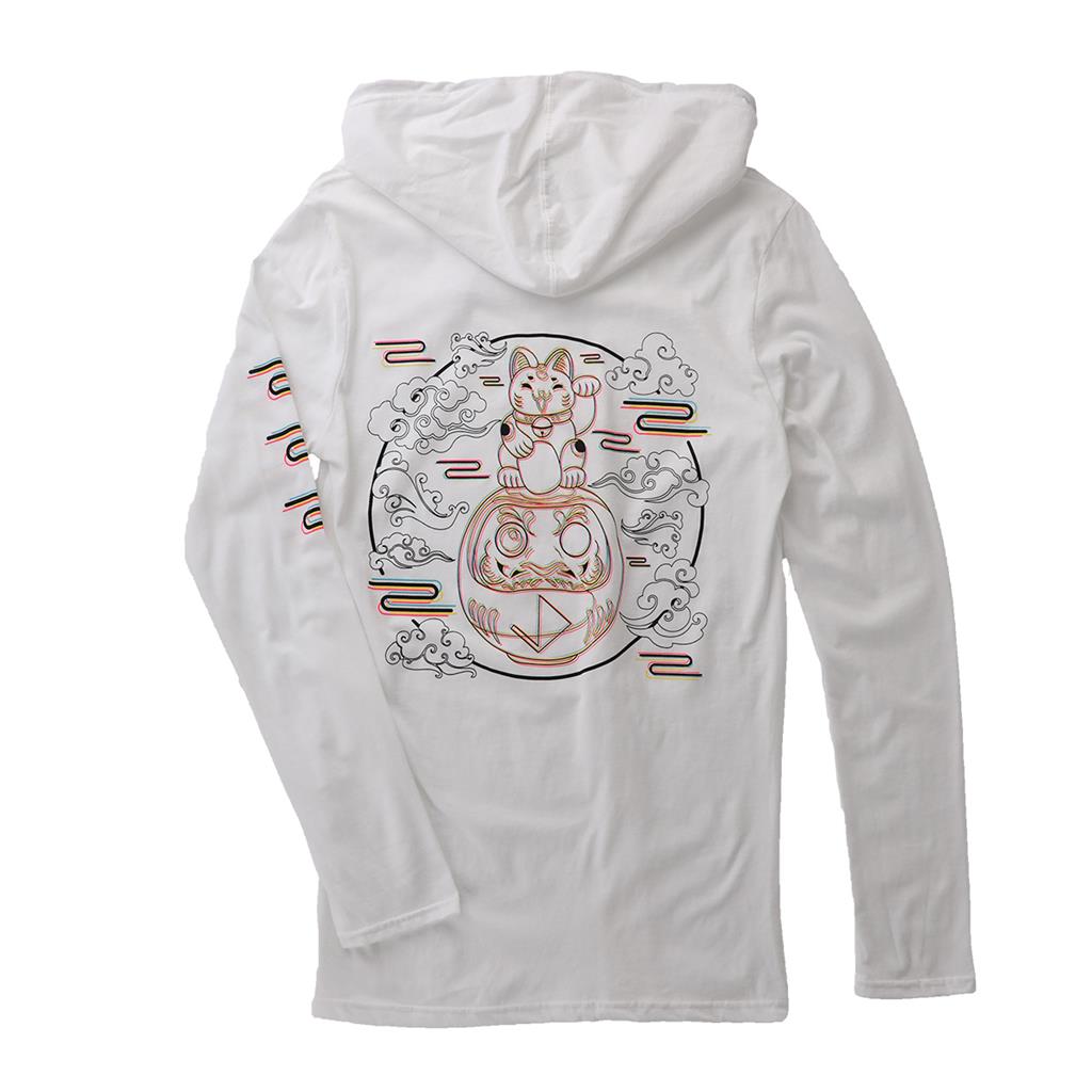 Century Lucky Cat Hoodie - Japanese Maneki Neko Sweatshirt for Good Fortune | Cute Kawaii Streetwear for Women & Men | Perfect for Casual Wear, Cosplay, and Gift Giving