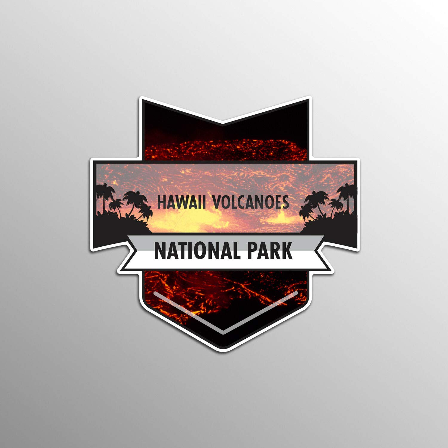 Hawaii Volcanoes National Park Vinyl Decal Sticker - 5 Inch Waterproof Car Bumper Sticker for Cars, Trucks, Laptops & Windows - Perfect for Outdoor Enthusiasts & Nature Lovers