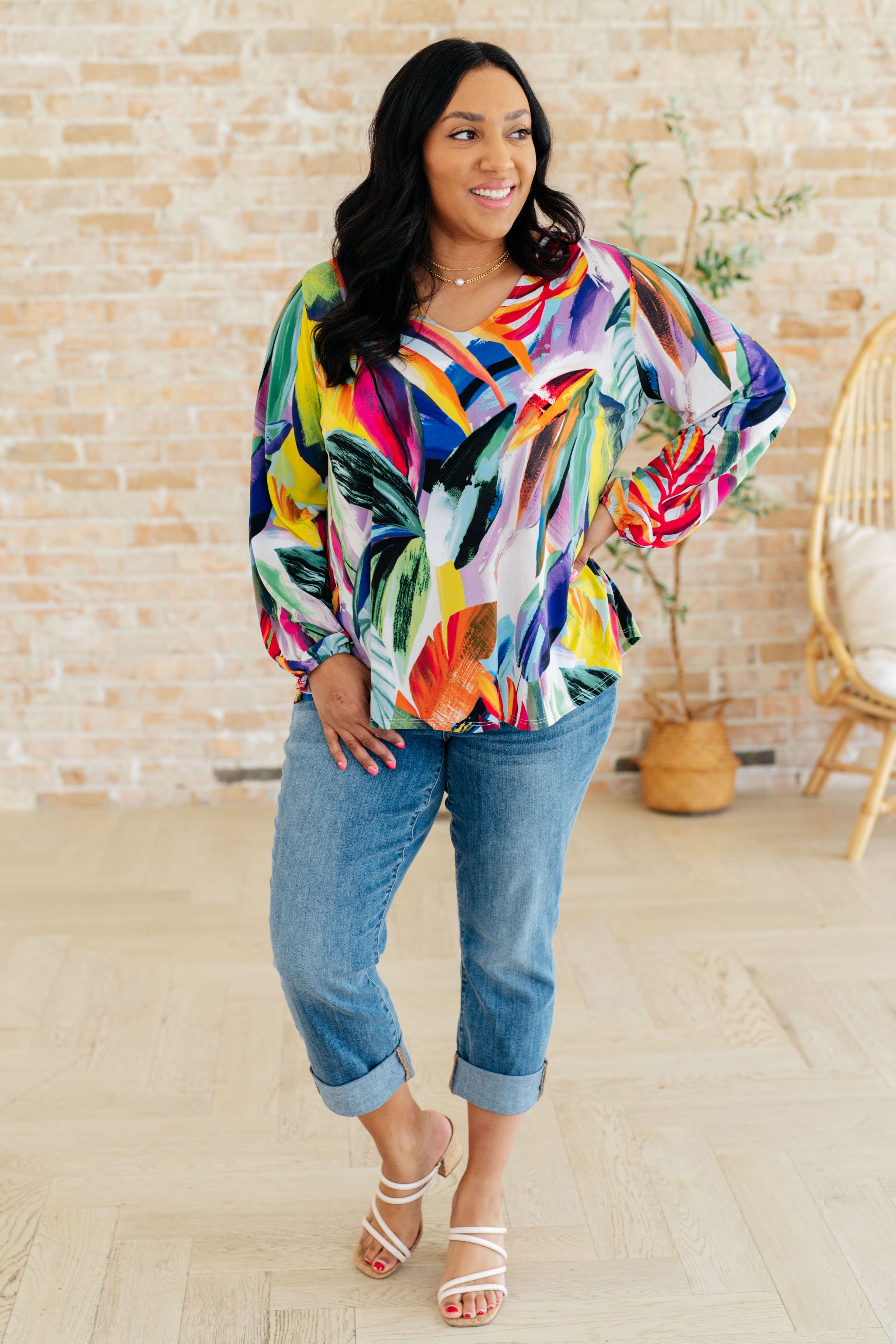 Elegant Scoop Neck Blouse for Women - Flowy Casual & Office Tops - Perfect for Work, Date Night & Everyday Wear