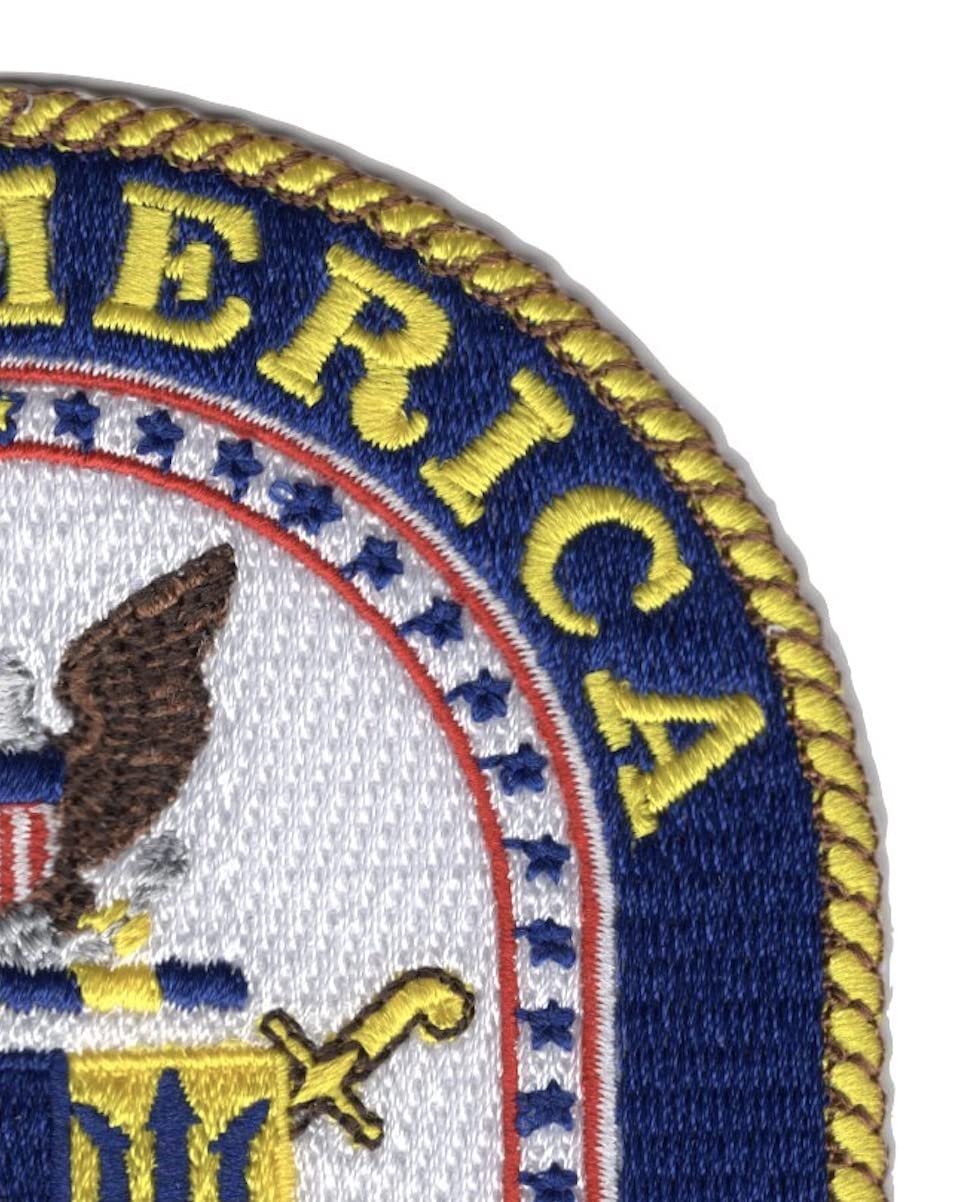 USS America LHA-6 Embroidered Military Patch - US Navy Ship Badge for Collectors, Veterans & Patriotic Display