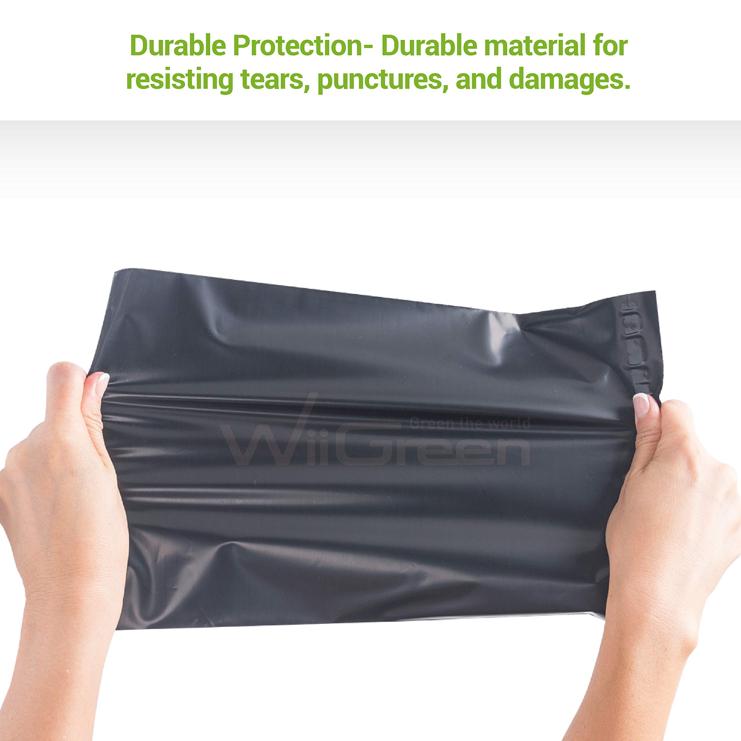 1000 PCS 7.5x10.5 inch Black Poly Mailers - Self Adhesive Waterproof Shipping Envelopes, Durable Tear-Proof Packaging Bags for Office, Industrial Postal & Ecommerce Shipping - Perfect for Amazon FBA, eBay & Online Retail Businesses