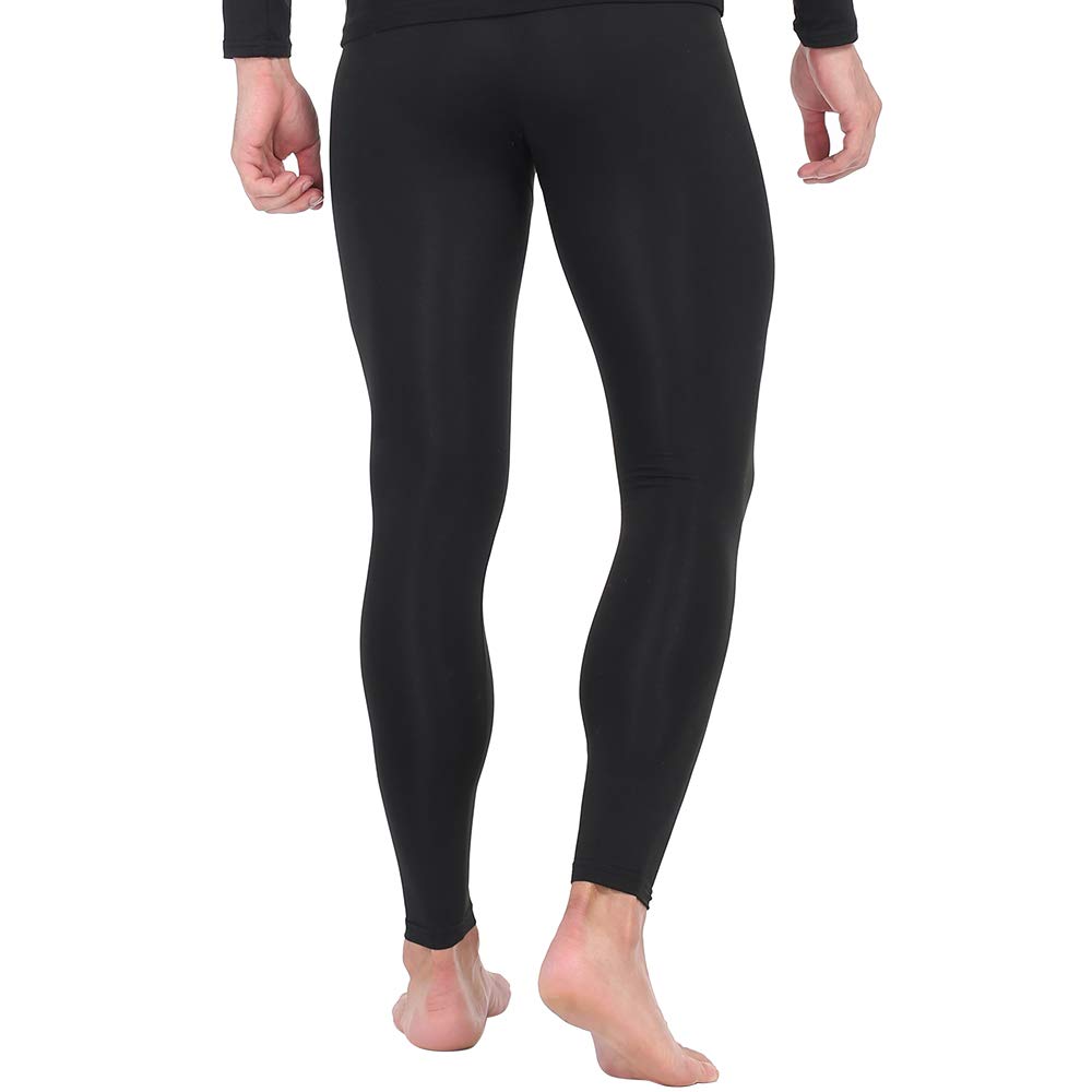 MANCYFIT Men's Thermal Pants - Winter Compression Base Layer Leggings for Cold Weather, Long Underwear Bottoms for Running, Hiking & Outdoor Activities