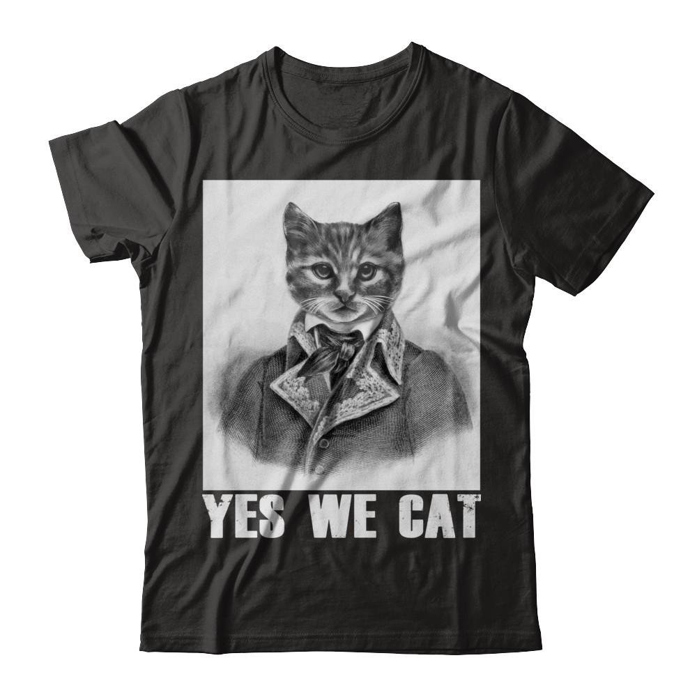TeeAbelia Cat Lovers T-Shirt - Funny 'Mr.Cat Yes We Cat' Graphic Tee for Women & Men - Perfect Gift for Cat Owners, Casual Wear & Cat-Themed Parties