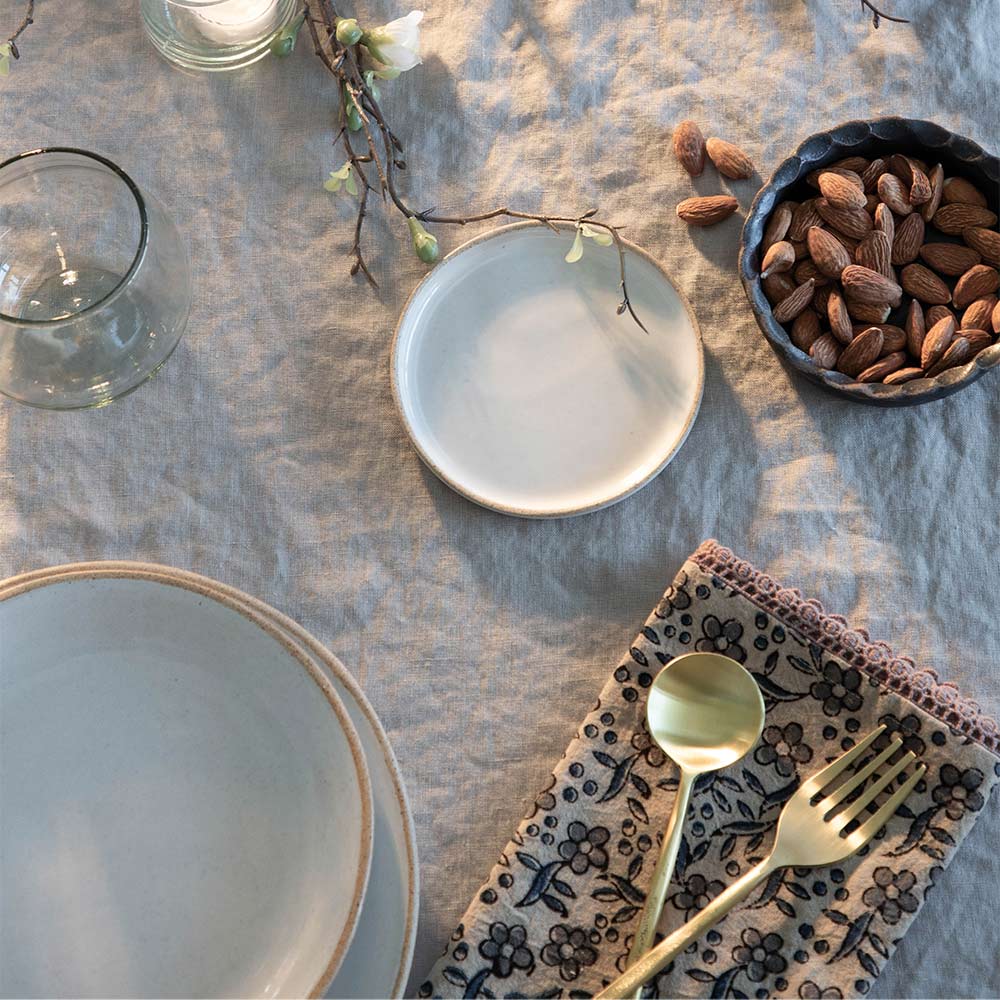 Hand Block Printed Cotton Table Linens - Organic & Eco-Friendly Table Runners, Placemats & Napkins for Dining Room & Wedding Decor