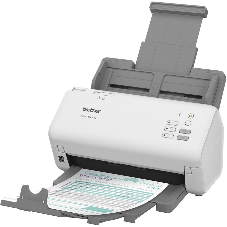 Brother ADS 4300N High-Speed Professional Desktop Document Scanner - Perfect for Office, Home & Small Business Document Digitization