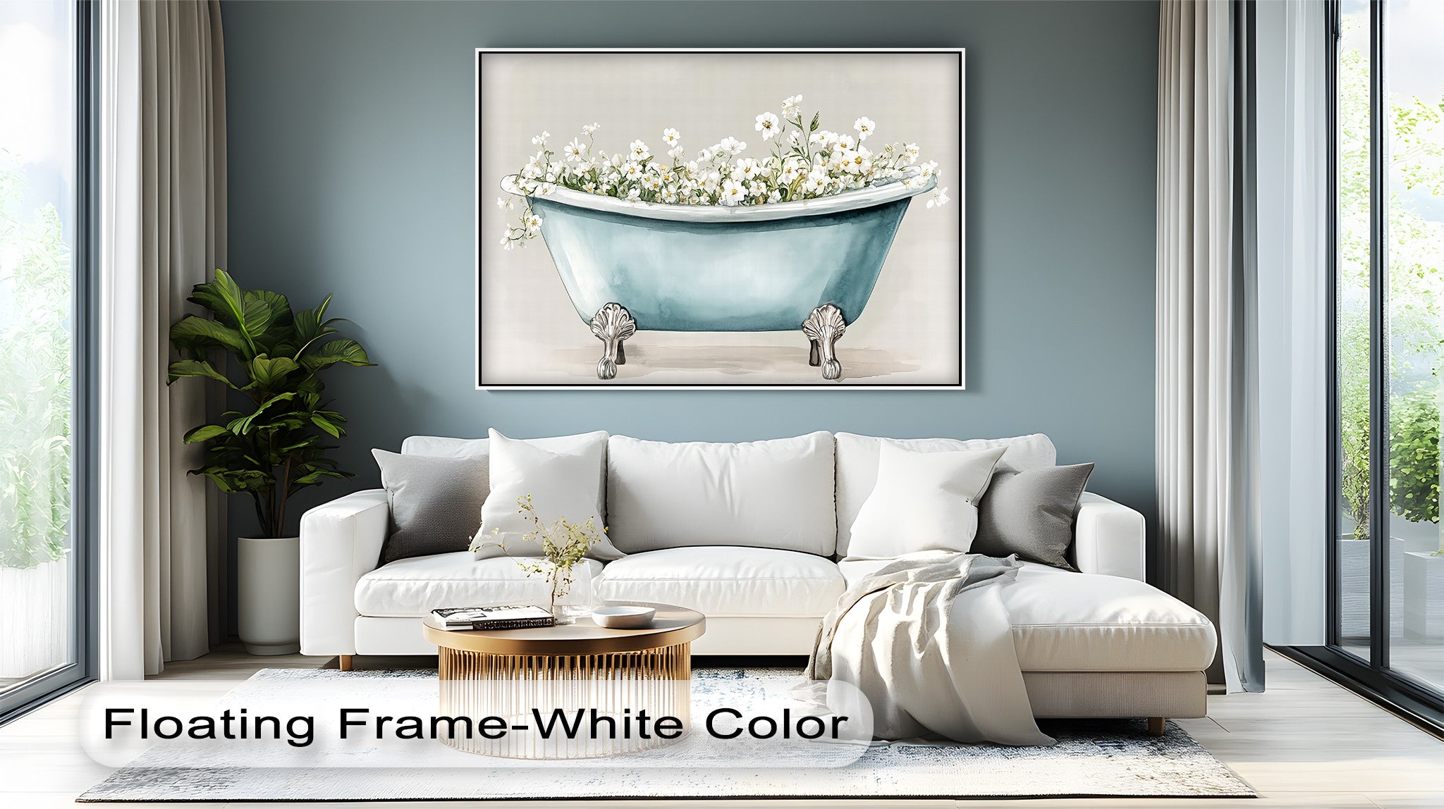 Blooming Bath - Soft Baby Bath Tub with White Flower Design, Gentle & Safe for Newborns | Perfect for Infant Bath Time, Nursery Decor & Baby Shower Gifts