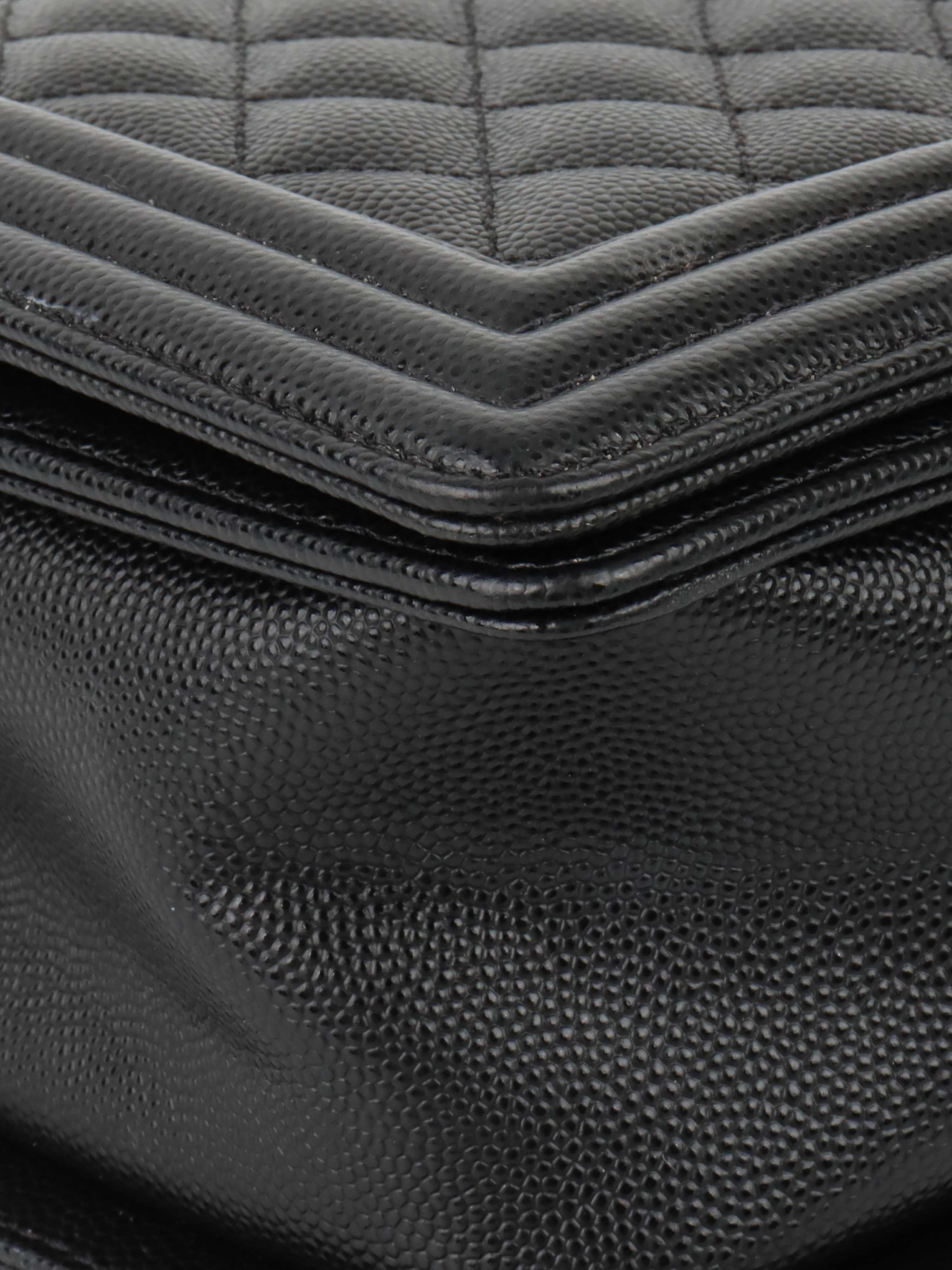 Chanel Black Old Medium Caviar Boy Bag GHW - Luxury Leather Handbag for Women, Perfect for Evening Events, Parties & Special Occasions