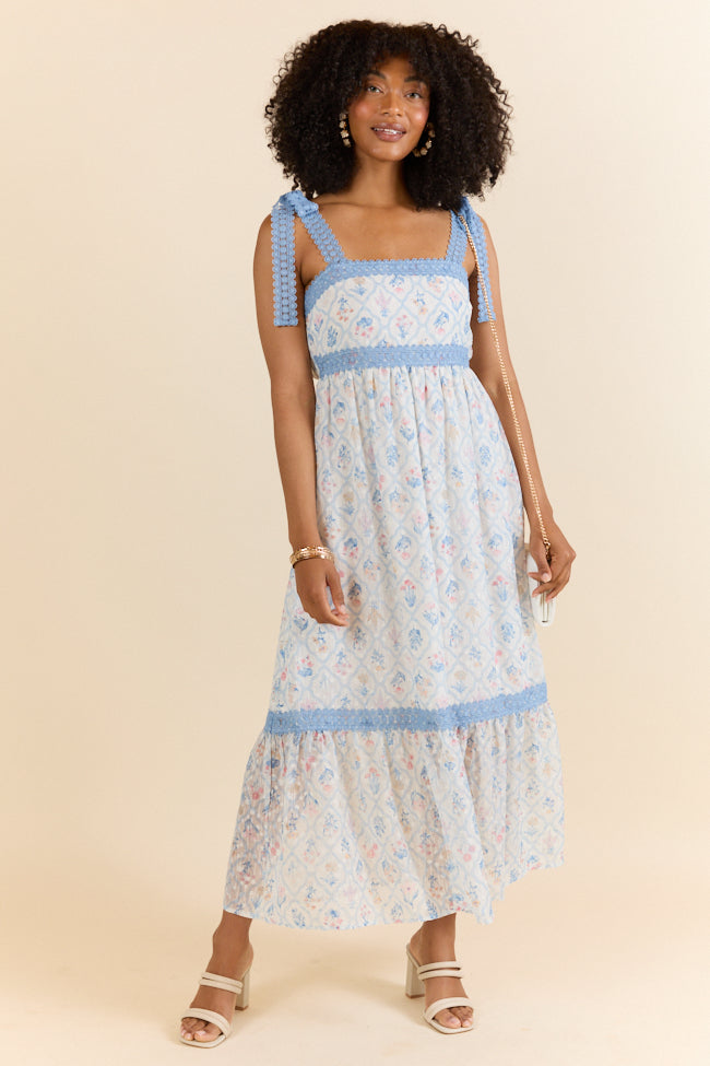 Floral Maxi Dress for Women - Elegant Multi Block Print Long Dress - Perfect for Summer, Beach, and Casual Outings