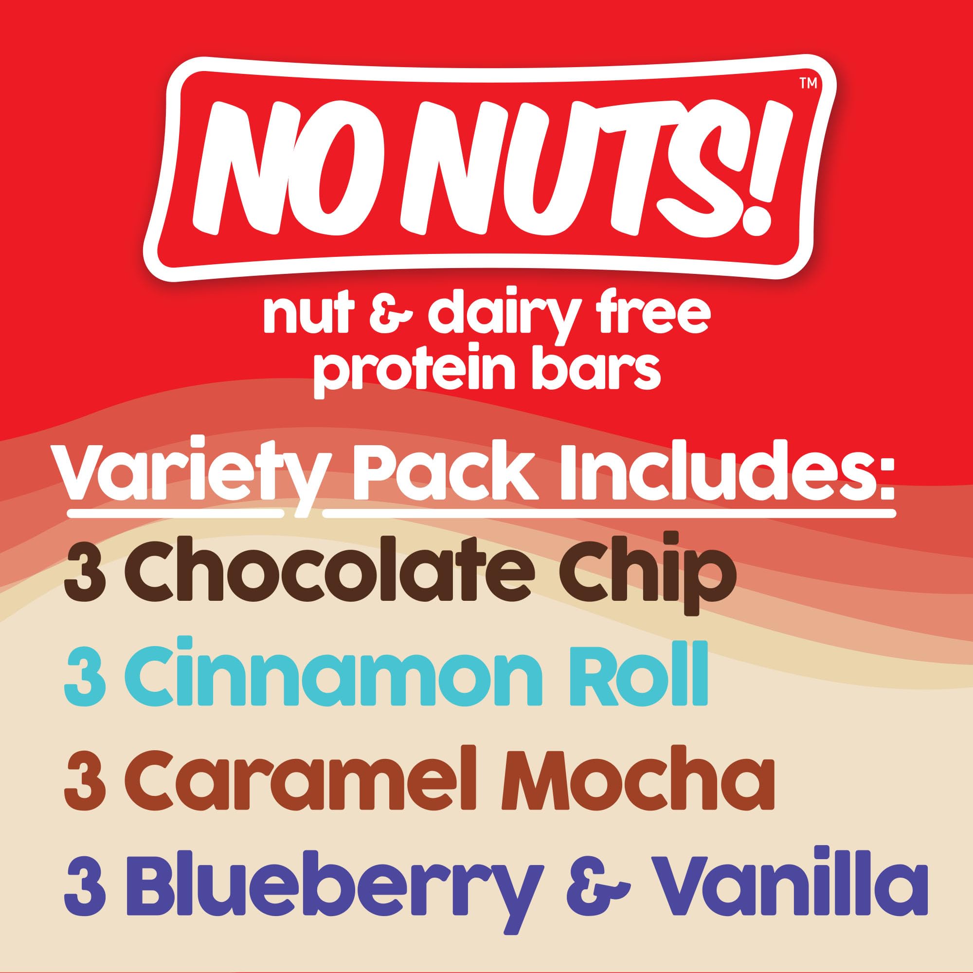 No Nuts! 12-Pack Vegan Protein Bars - 100% Nut Free, Dairy Free, Organic, Kosher, Non-GMO, Egg-Free Energy Bars | Perfect for Allergies, Gym Workouts & Healthy Snacking