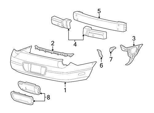 Ford 3W6Z-17A750-AA Bumper Mounting Bracket - Replacement Bumper Support Bracket for Ford Vehicles - Perfect for Truck & SUV Bumper Repair & Installation