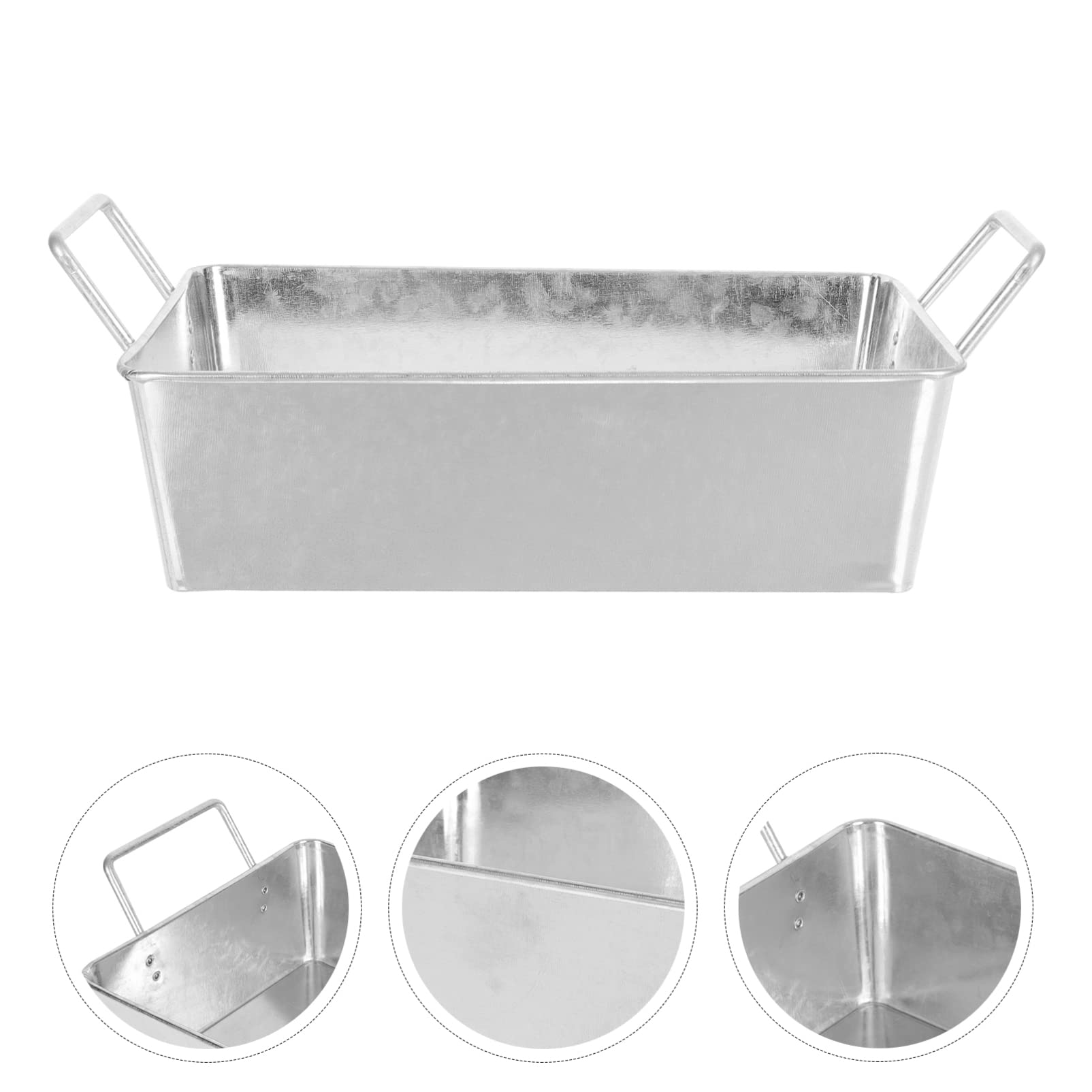 Happyyami Chicken Wing Baking Pan - Heavy Duty Metal Fry Chicken Platter Ears Bakeware with Cooling Rack for BBQ, Snacks, Parties & Home Cooking