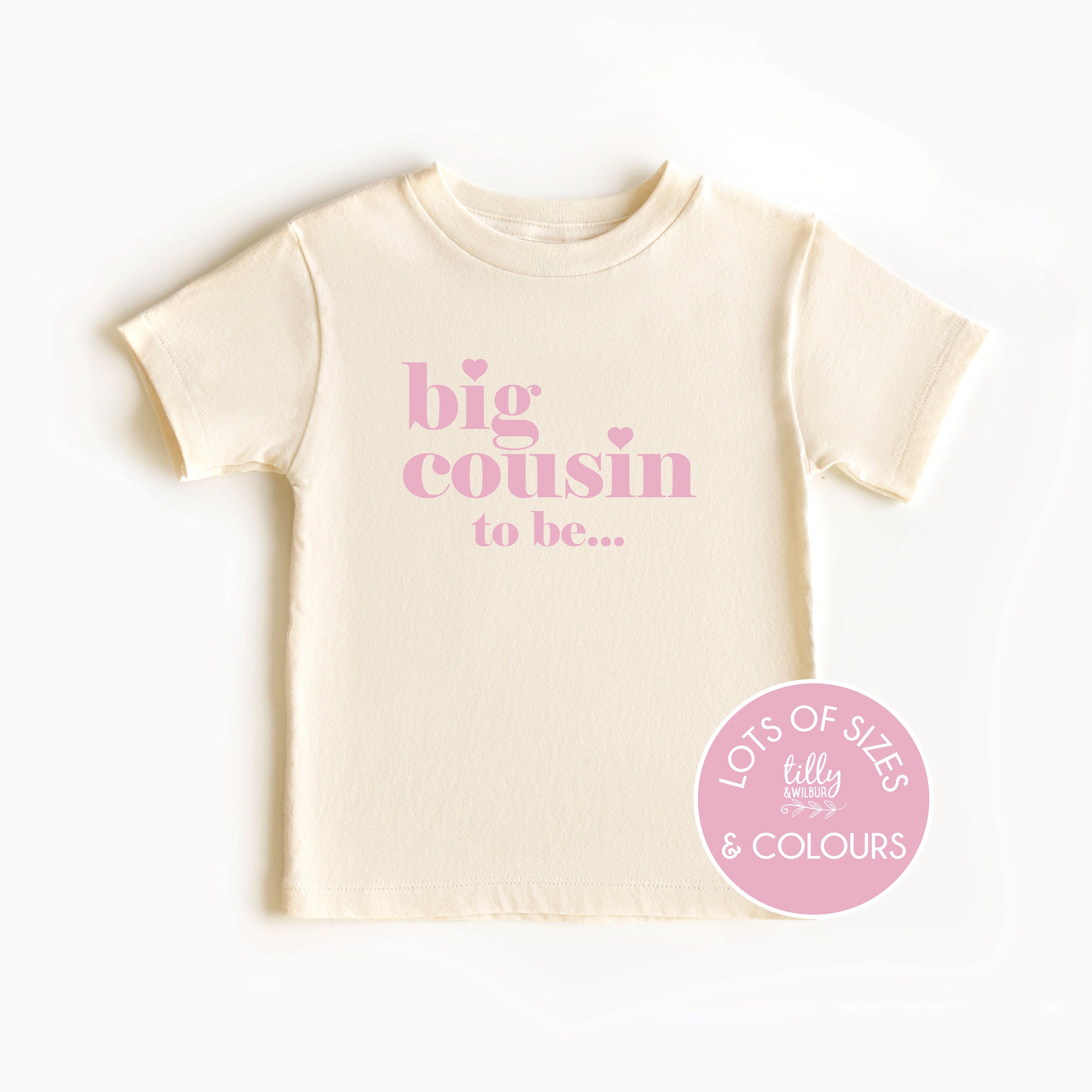 Big Cousin To Be T-Shirt - Funny Pregnancy Announcement Gift for Expecting Cousins - Perfect for Baby Showers & Gender Reveals