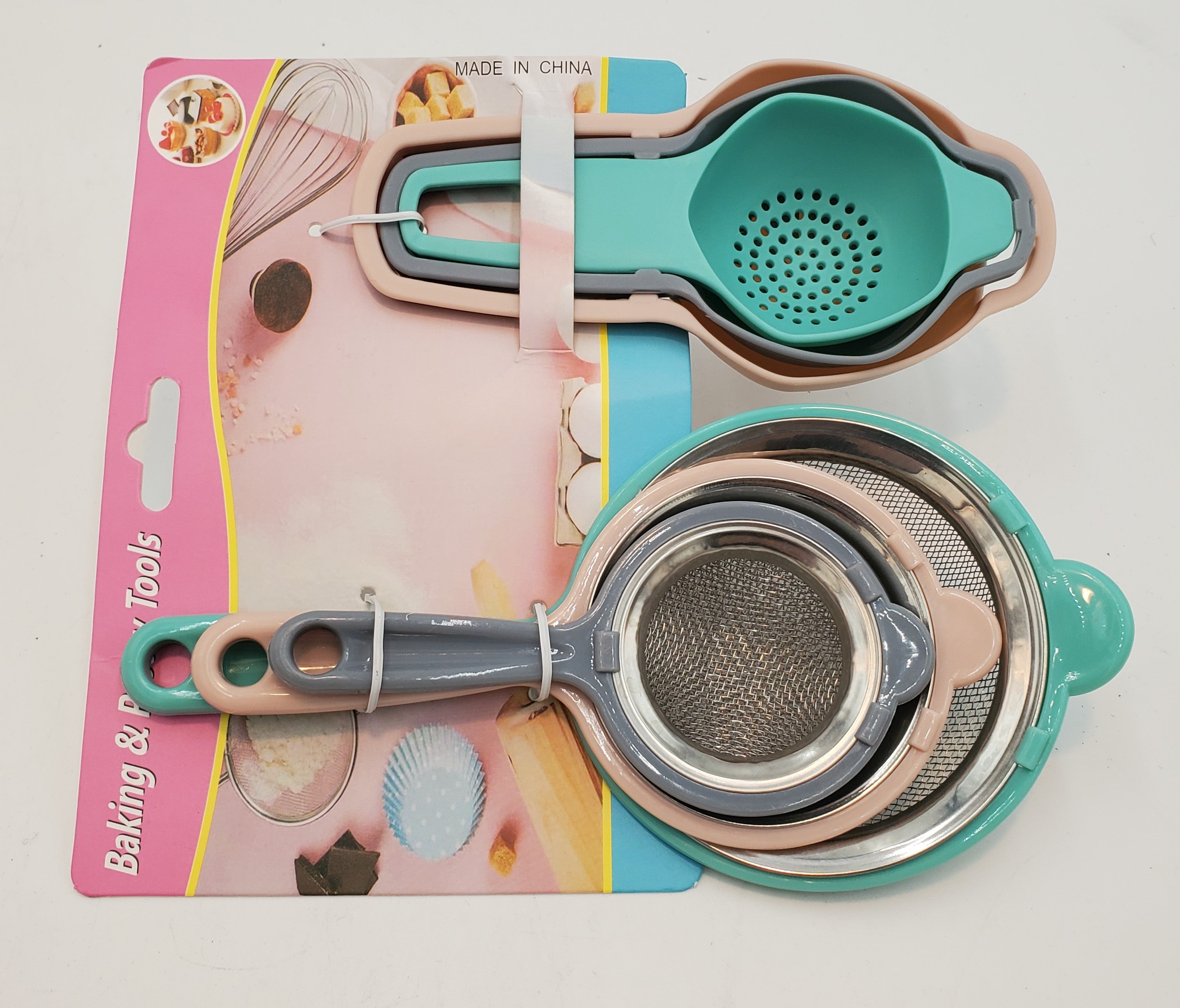 6-Piece Stainless Steel Strainer Set - Fine Mesh Colander for Kitchen, Cooking, and Baking - Perfect for Draining Pasta, Washing Fruits, and Straining Soups