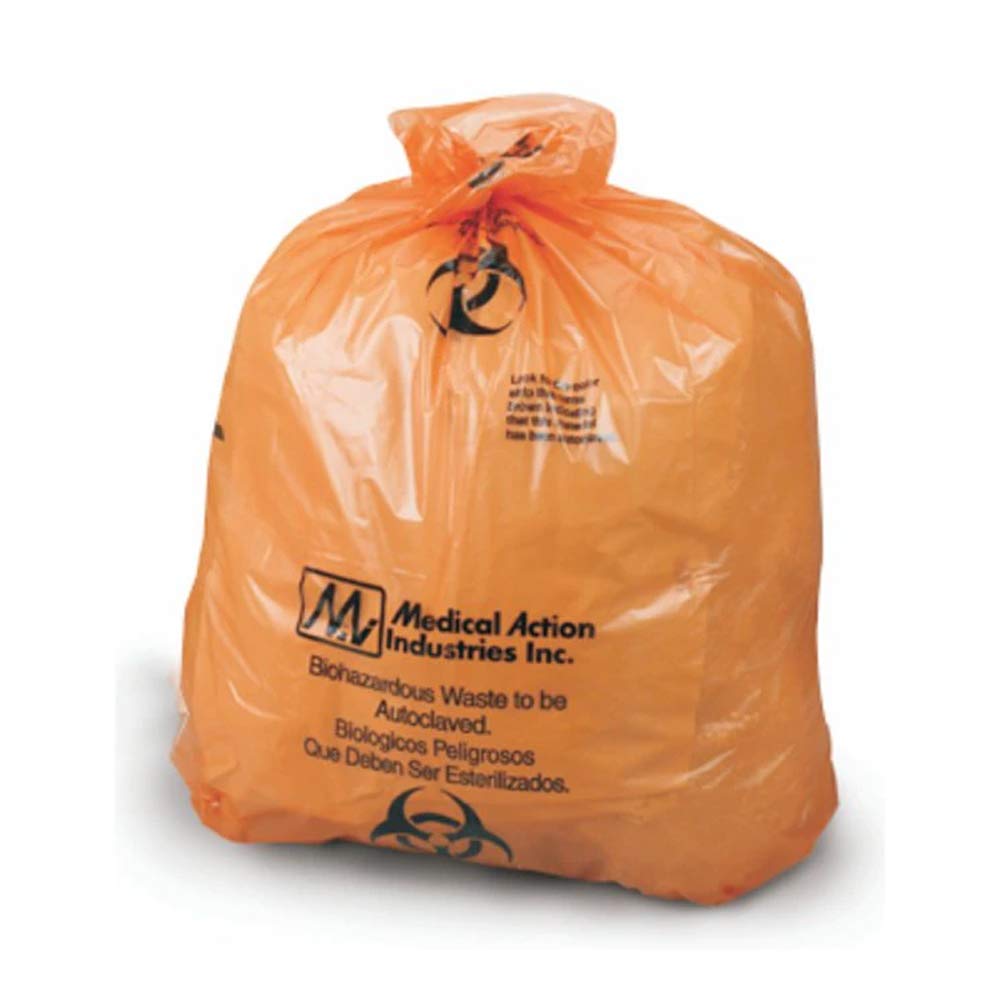 Orange Biohazard Waste Bags 19
