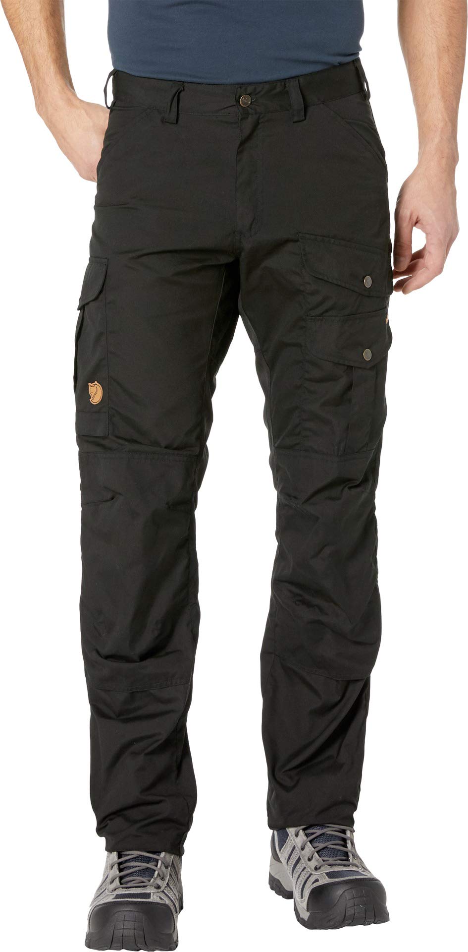 Fjallraven Men's Barents Pro Trousers Black - Durable Outdoor Pants for Hiking & Adventure - Size 44 (US 29) L