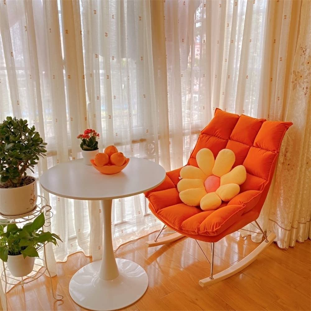 NIUYAO Solid Wood Round Modern Dining Table with Tulip Base - 27.5
