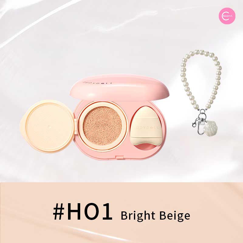 Judy Doll Pearl Cushion Brightening Concealer - Lightweight Liquid Foundation for Flawless Coverage, Perfect for Daily Makeup & Special Occasions