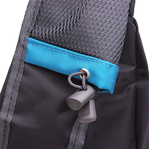 Waterproof Sport Chest Pouch Bag - Blue Crossbody Sling Pack for Running, Hiking, Travel & Outdoor Activities