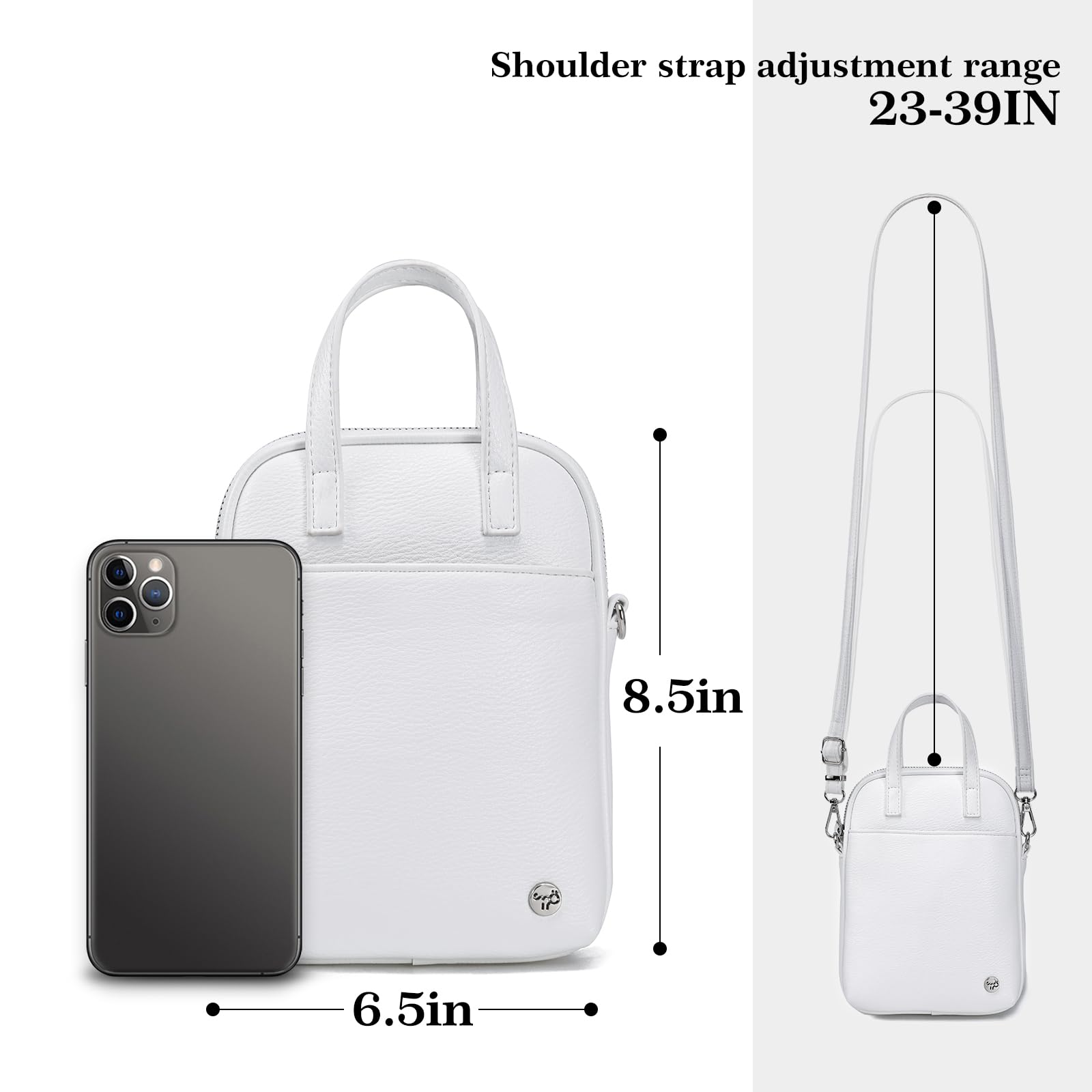 INICAT Small Crossbody Bag for Women - Stylish Top Handle Shoulder Purse with Phone Pocket - Perfect for Daily Use, Travel, Shopping & Outings