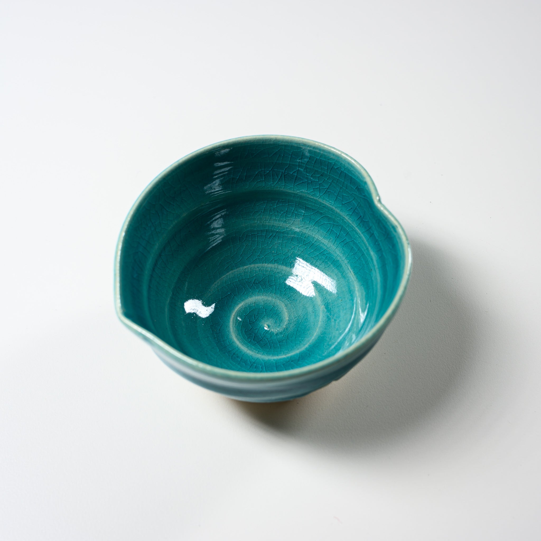 NINSHU Heart Series Spout Bowl - 3 Color Options (Souku Blue) - Perfect for Baby Feeding, Toddler Mealtime & Elderly Care