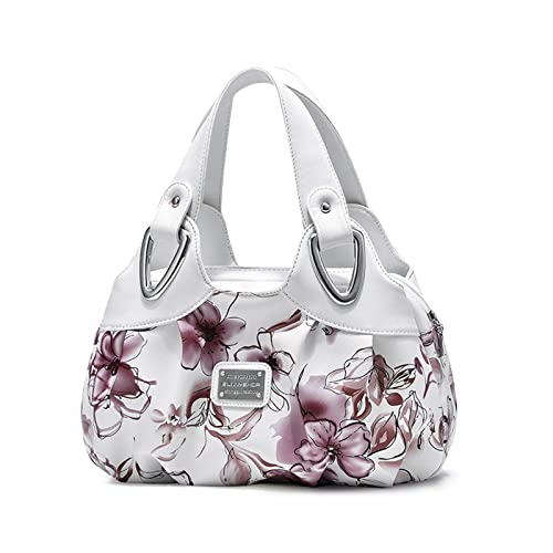 White Handle/Pink Flower