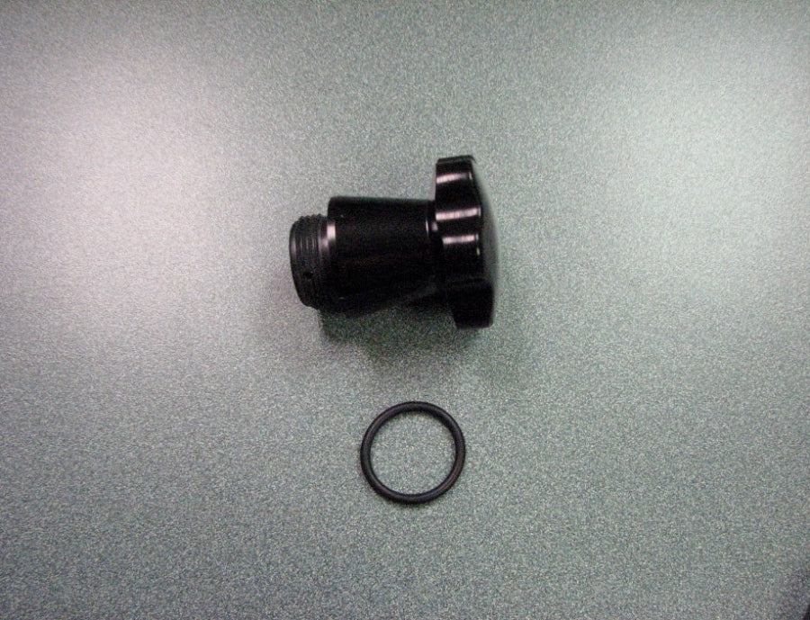 Black Boiler Knob with Gasket for Water Tank - Replacement Part for Home & Commercial Use