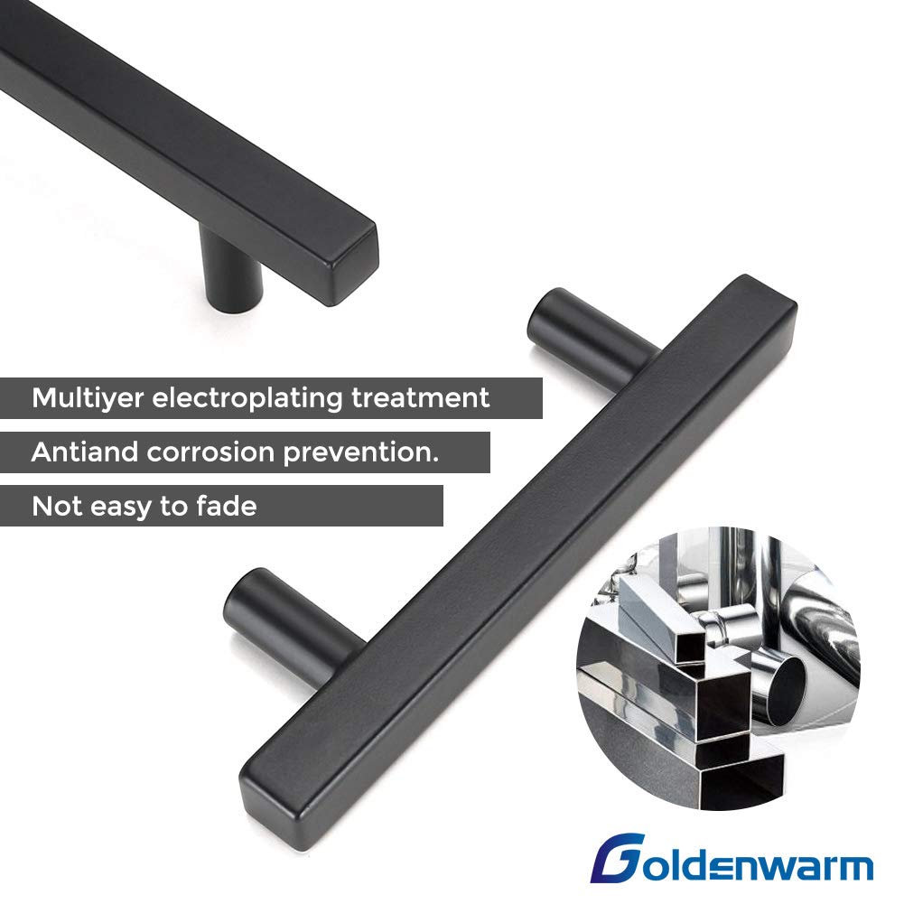 8 Pack Black Cabinet Pulls 5